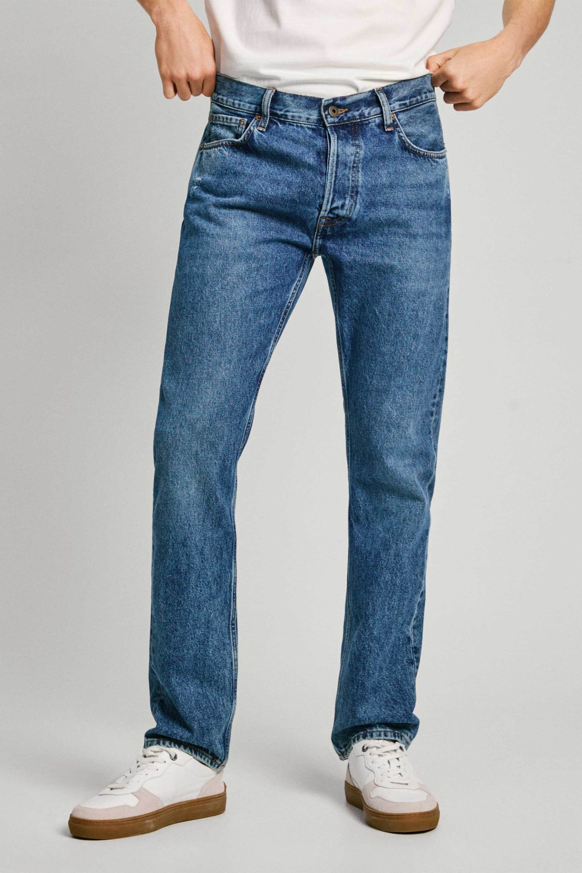 Pepe Jeans ανδρικό τζιν παντελόνι πεντάτσεπο Straight Fit (L32) - PM207394HW42 Denim Blue φωτογραφία