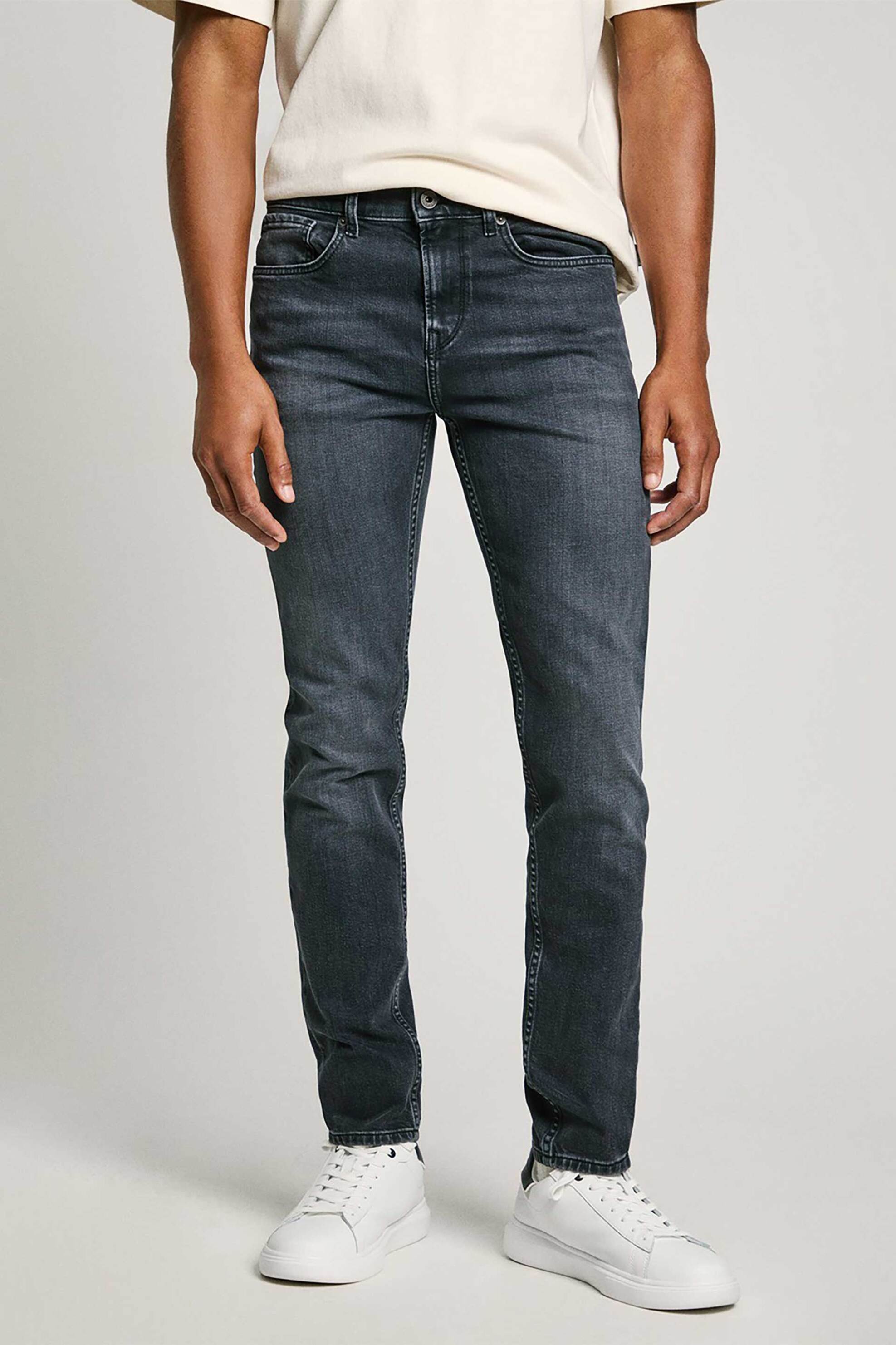 Pepe Jeans ανδρικό τζιν παντελόνι πεντάτσεπο Slim Fit "Hatch" (L32) - PM207388UM52 Denim Blue Σκούρο