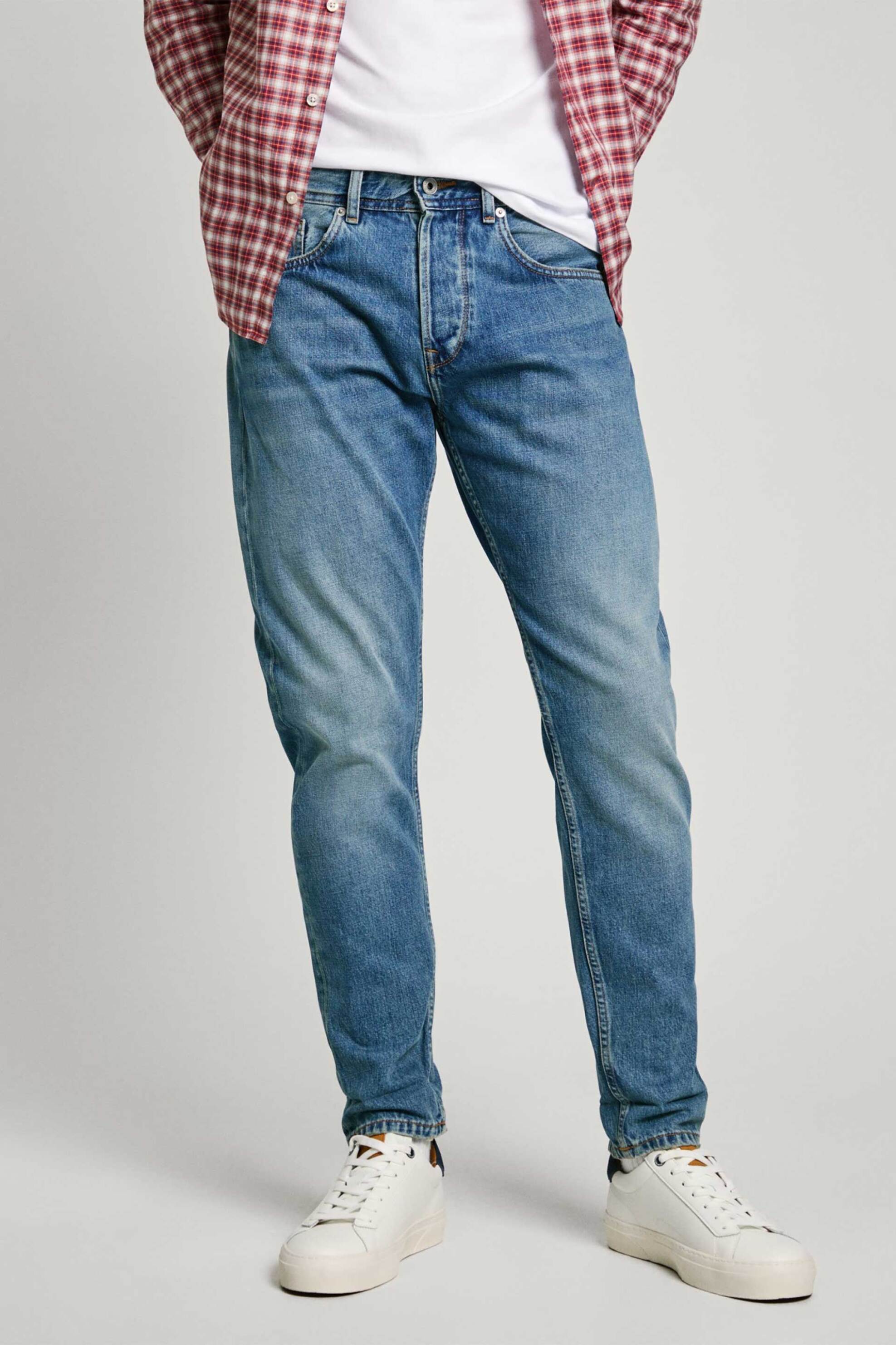 Pepe Jeans ανδρικό τζιν παντελόνι πεντάτσεπο Regular Tapered Fit "Callen" (L30) - PM207392IB00 Denim Blue φωτογραφία