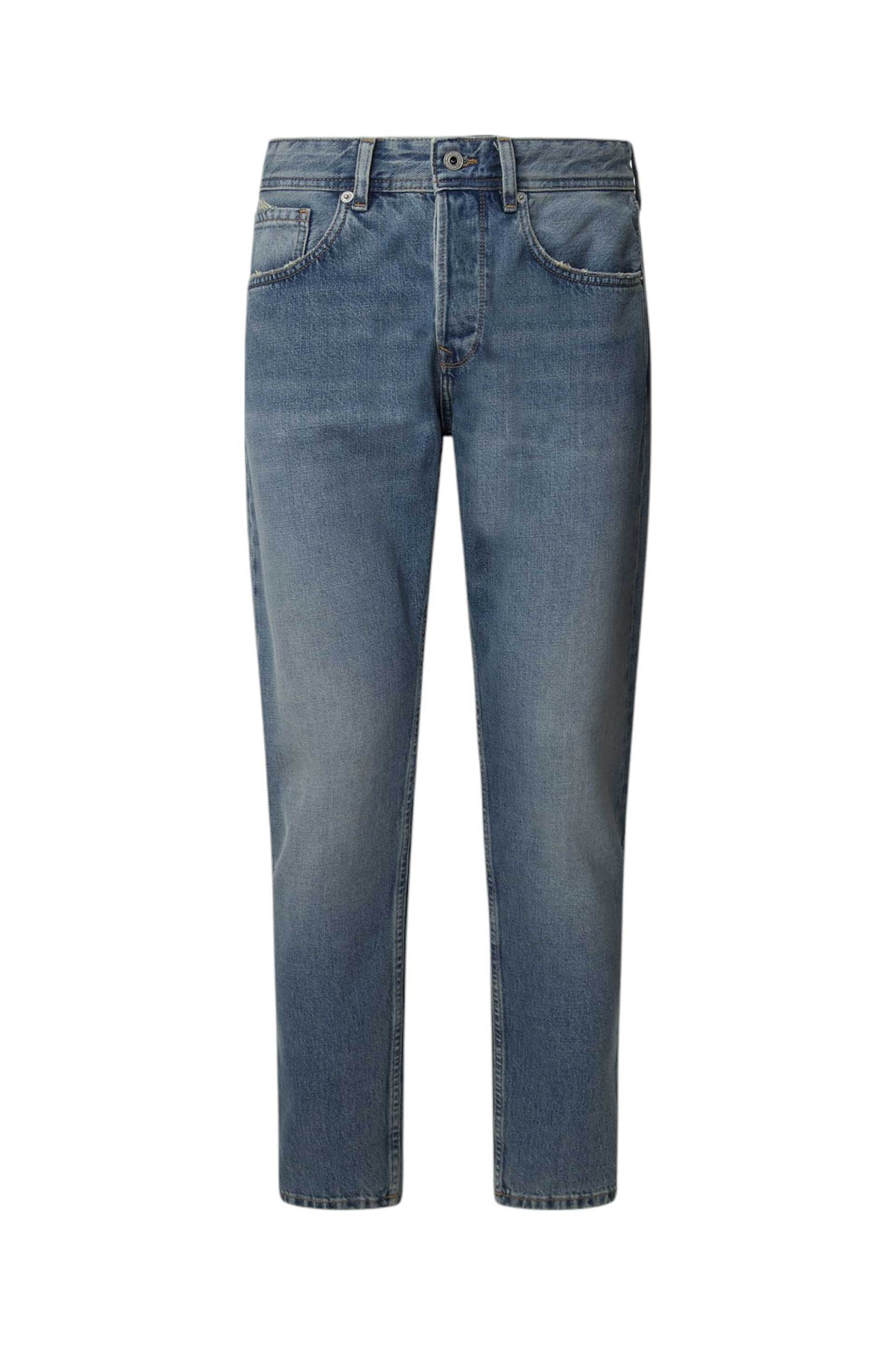 Pepe Jeans Ανδρικό Τζιν Παντελόνι Πεντάτσεπο Regular Tapered Fit Callen (L30) - Pm207392Ib00 Denim Blue