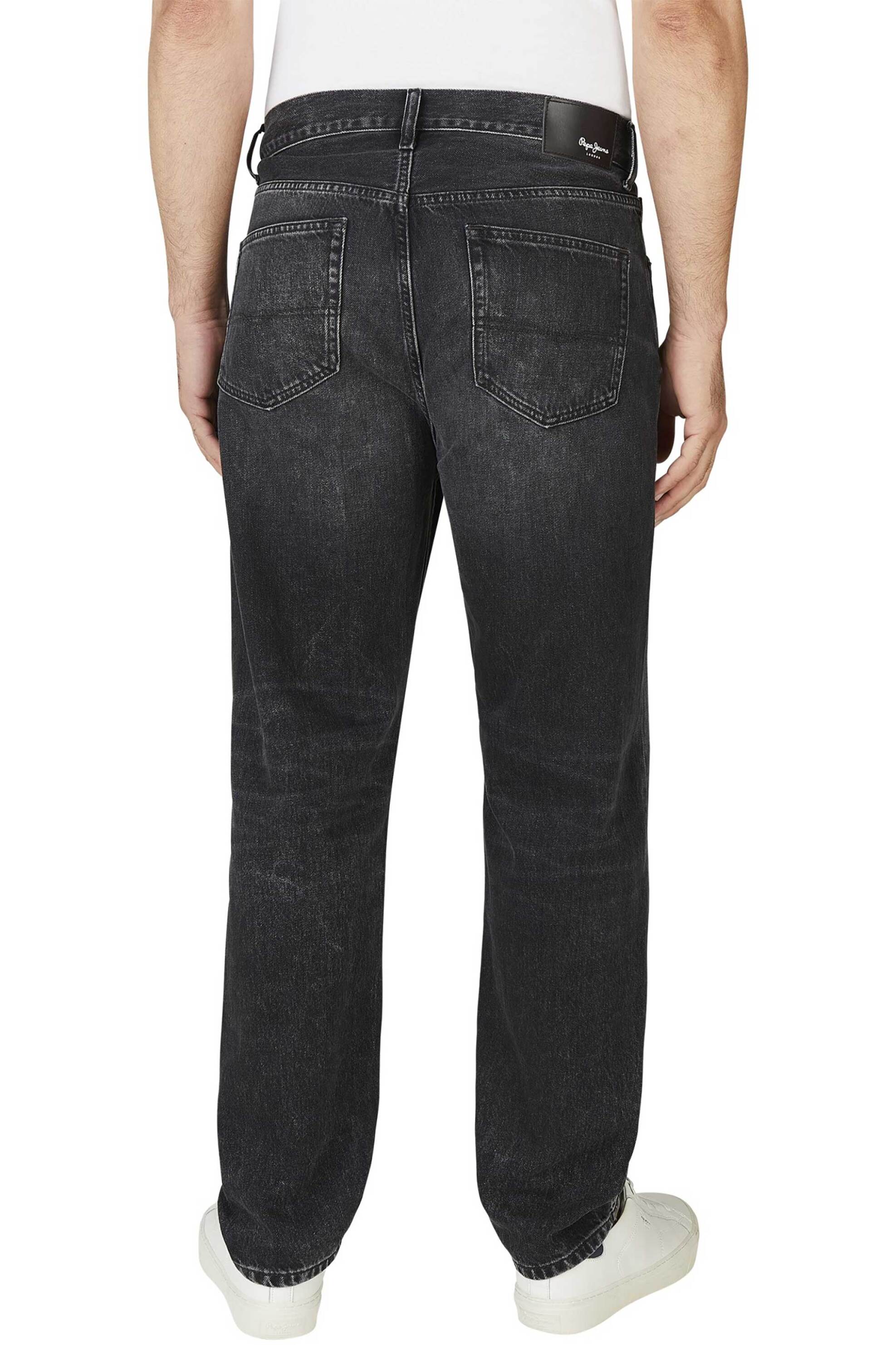 Pepe Jeans ανδρικό τζιν παντελόνι πεντάτσεπο Loose Tapered Fit "Nils" (L32) - PM208027XH72 Ανθρακί φωτογραφία
