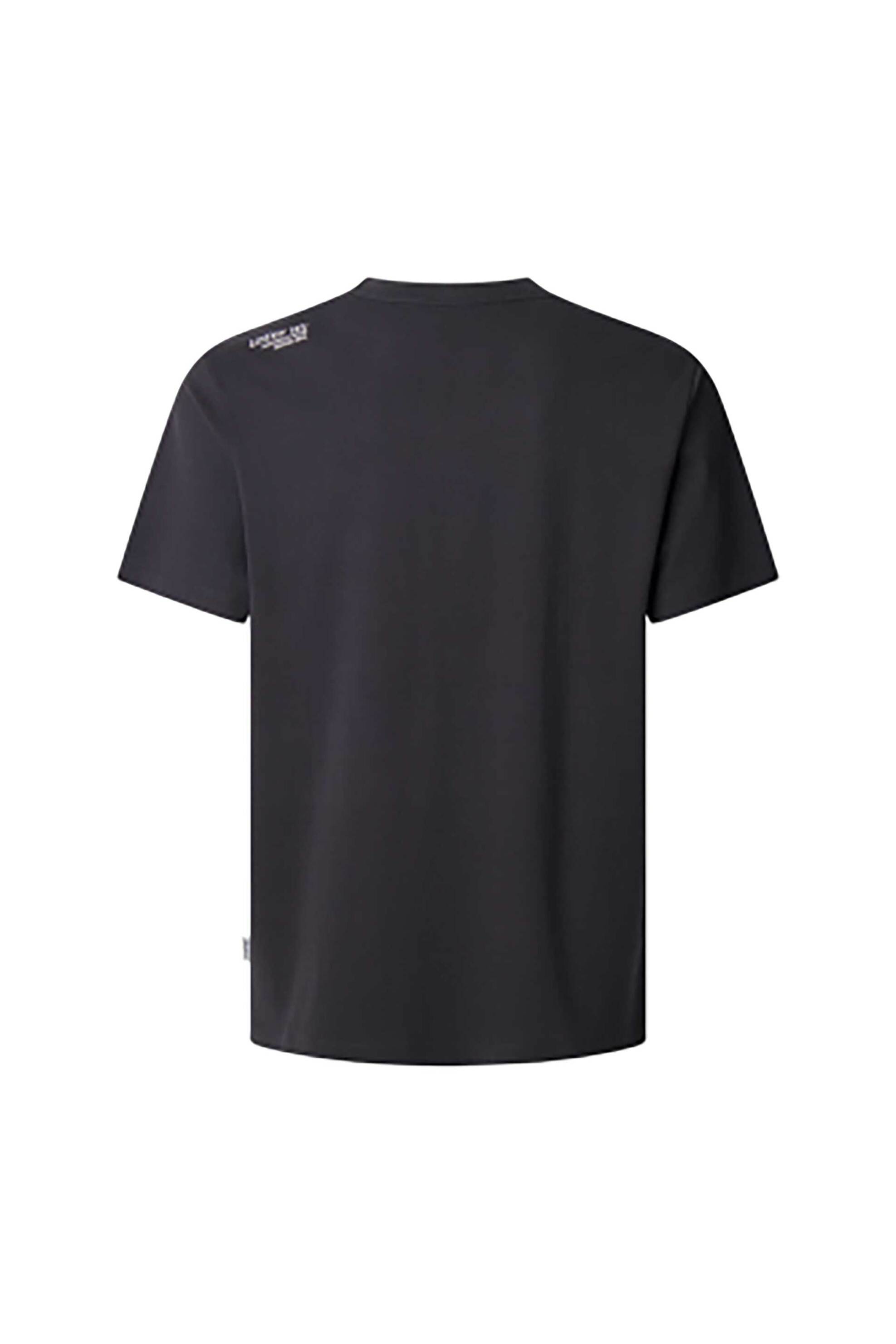 Pepe Jeans Ανδρικό T-Shirt με Graphic Print Regular Fit Donal - Pm509727 Μαύρο