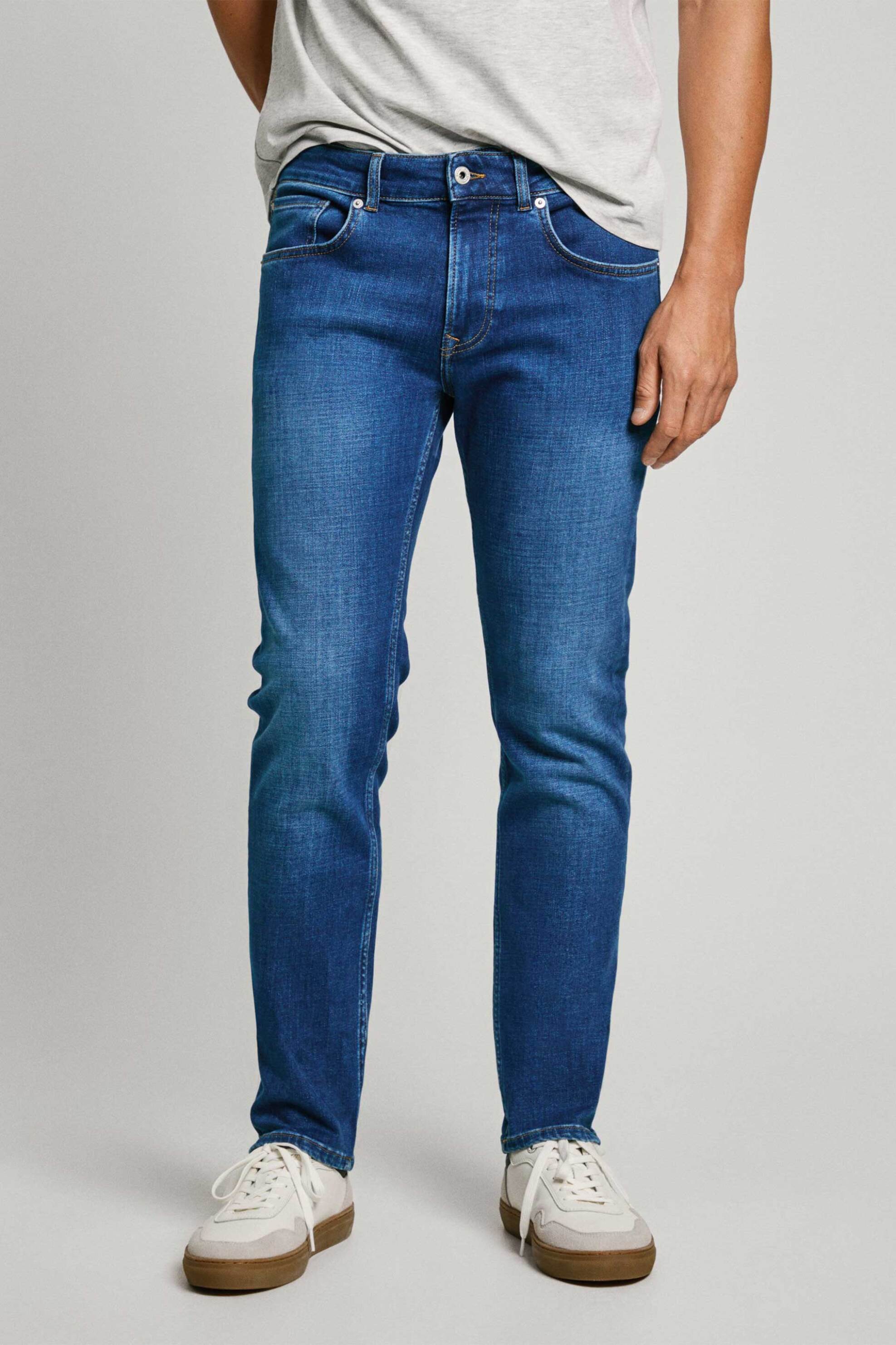 Pepe Jeans ανδρικό τζιν παντελόνι πεντάτσεπο Straight Fit "Cash" (L32) - PM207393HX42 Denim Blue φωτογραφία