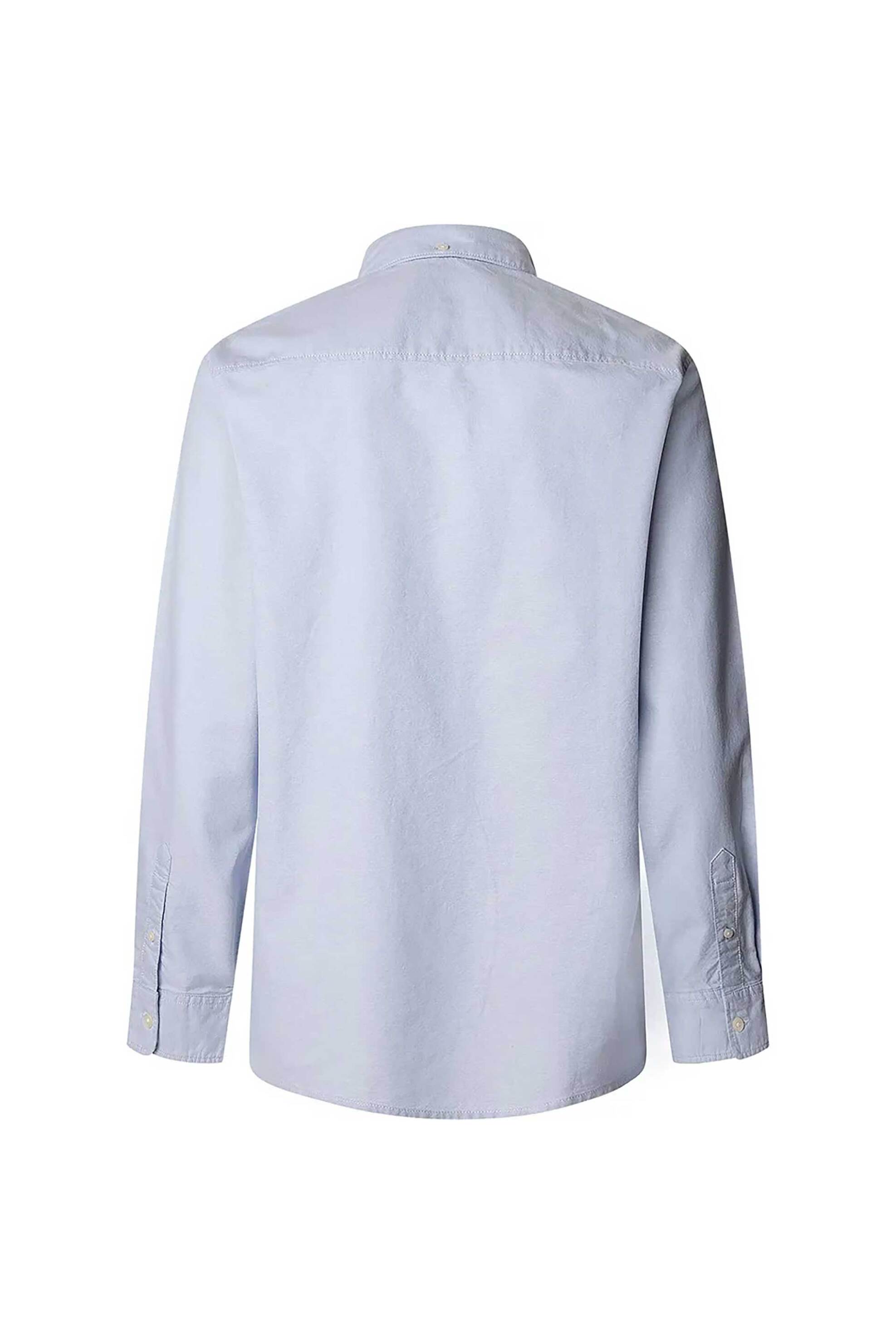Pepe Jeans Ανδρικό Πουκάμισο Button Down με Τσέπη Regular Fit Andrew - Pm308843 Σιελ