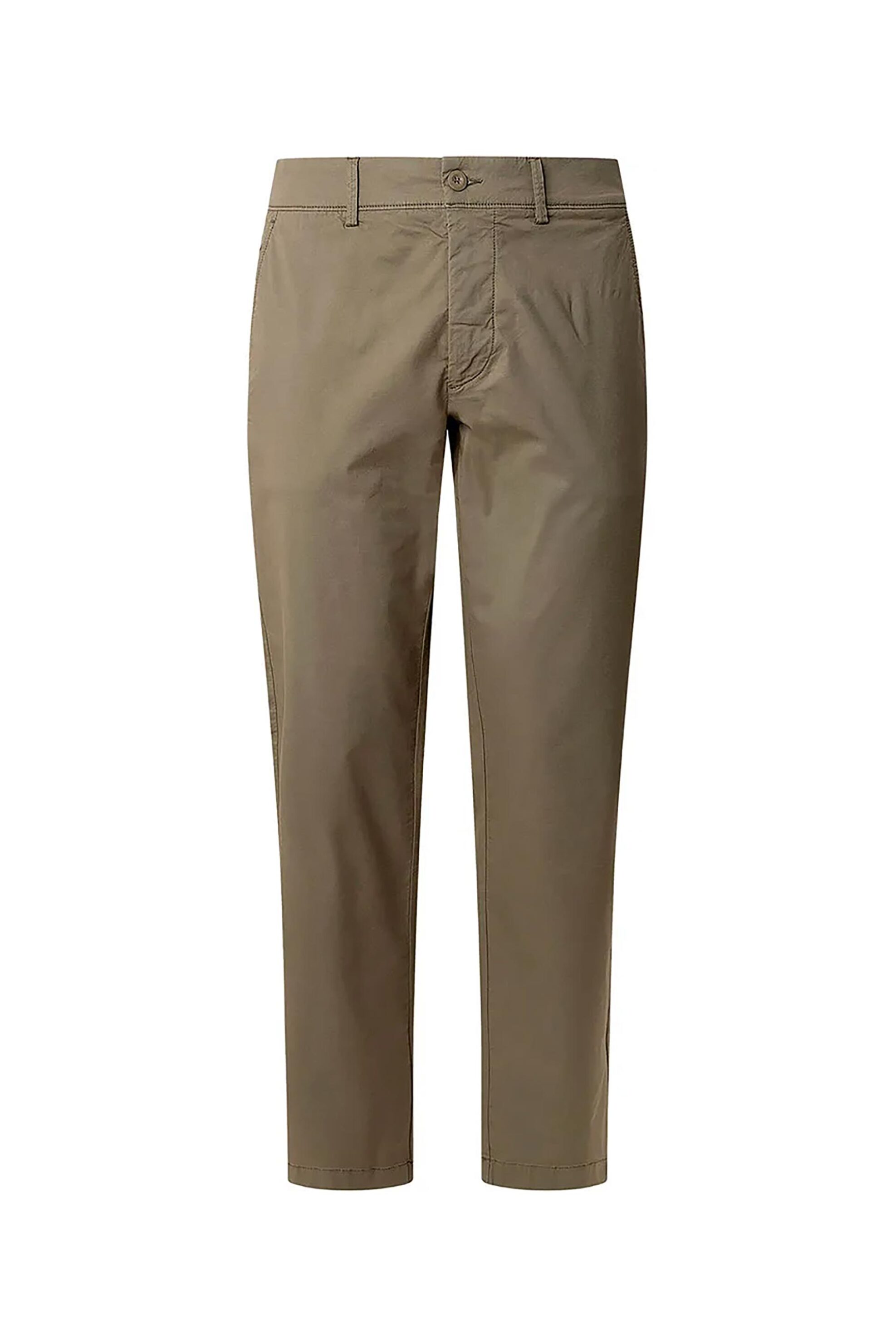 Pepe Jeans ανδρικό παντελόνι chino Slim Fit "Poplin" - PM211873 Λαδί