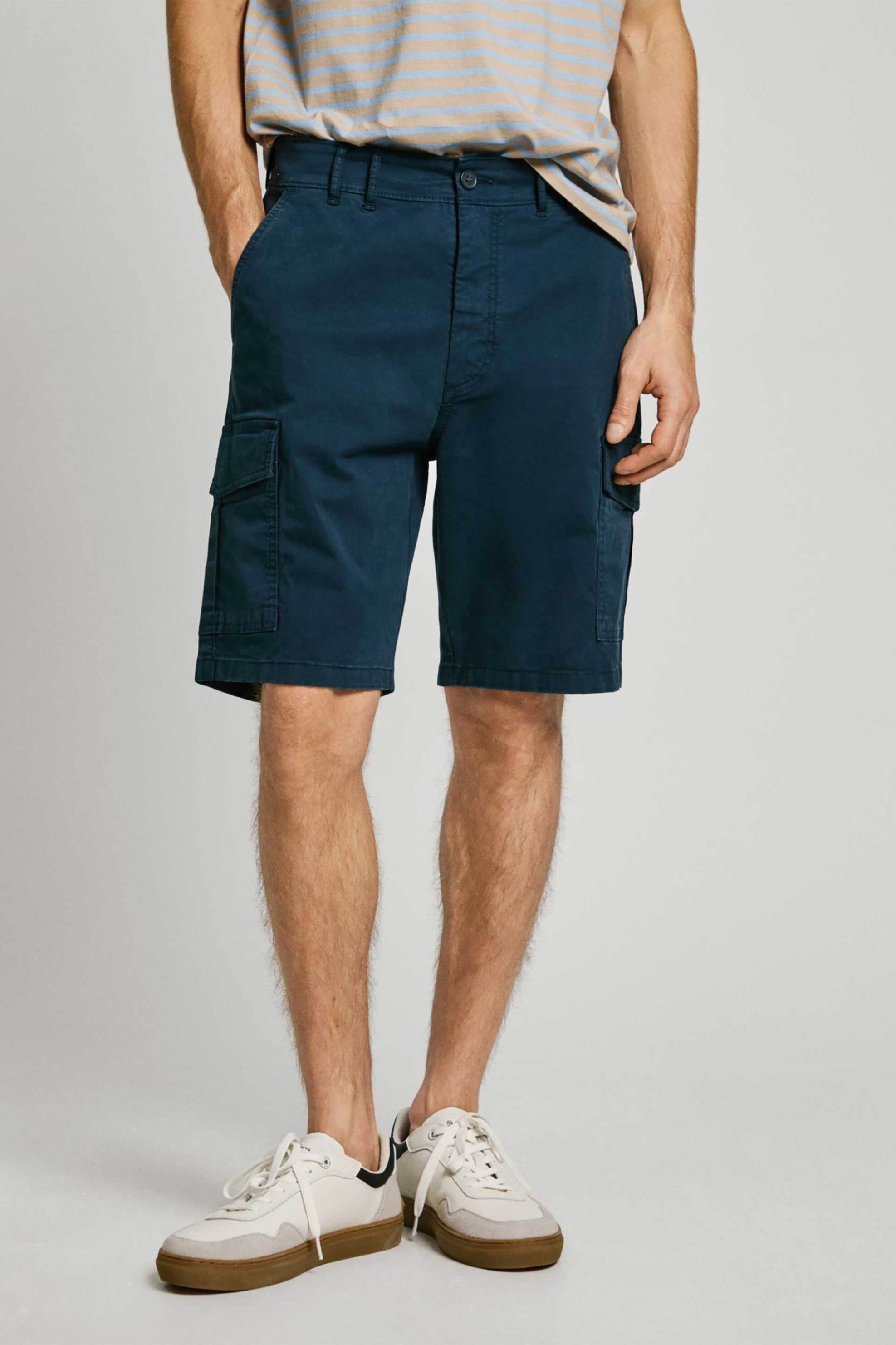 Pepe Jeans ανδρική βερμούδα cargo Regular Fit "Seasonal" - PM801179 Μπλε Σκούρο φωτογραφία