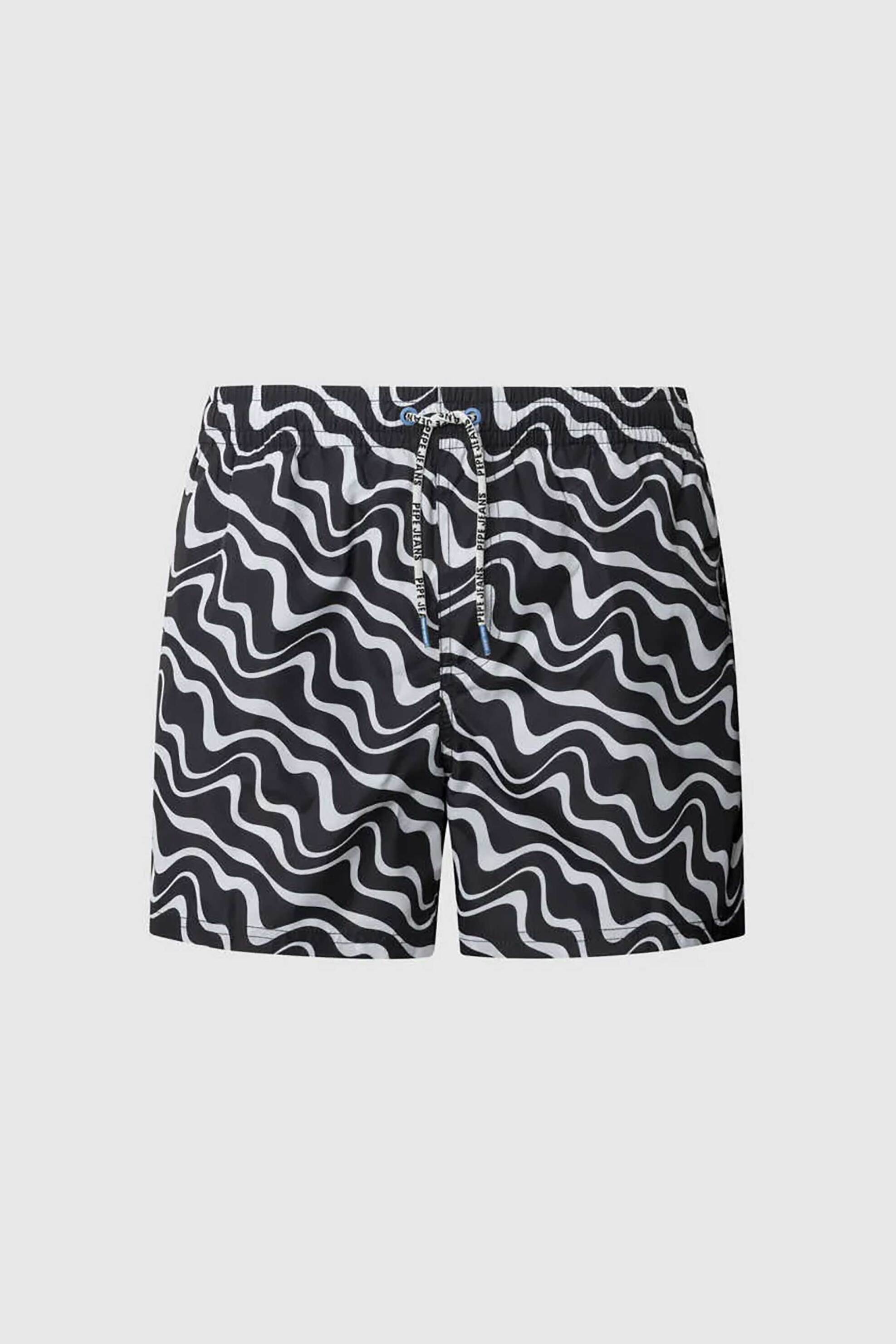 Pepe Jeans ανδρικό μαγίο με all-over print - PMB10407 Μαύρο