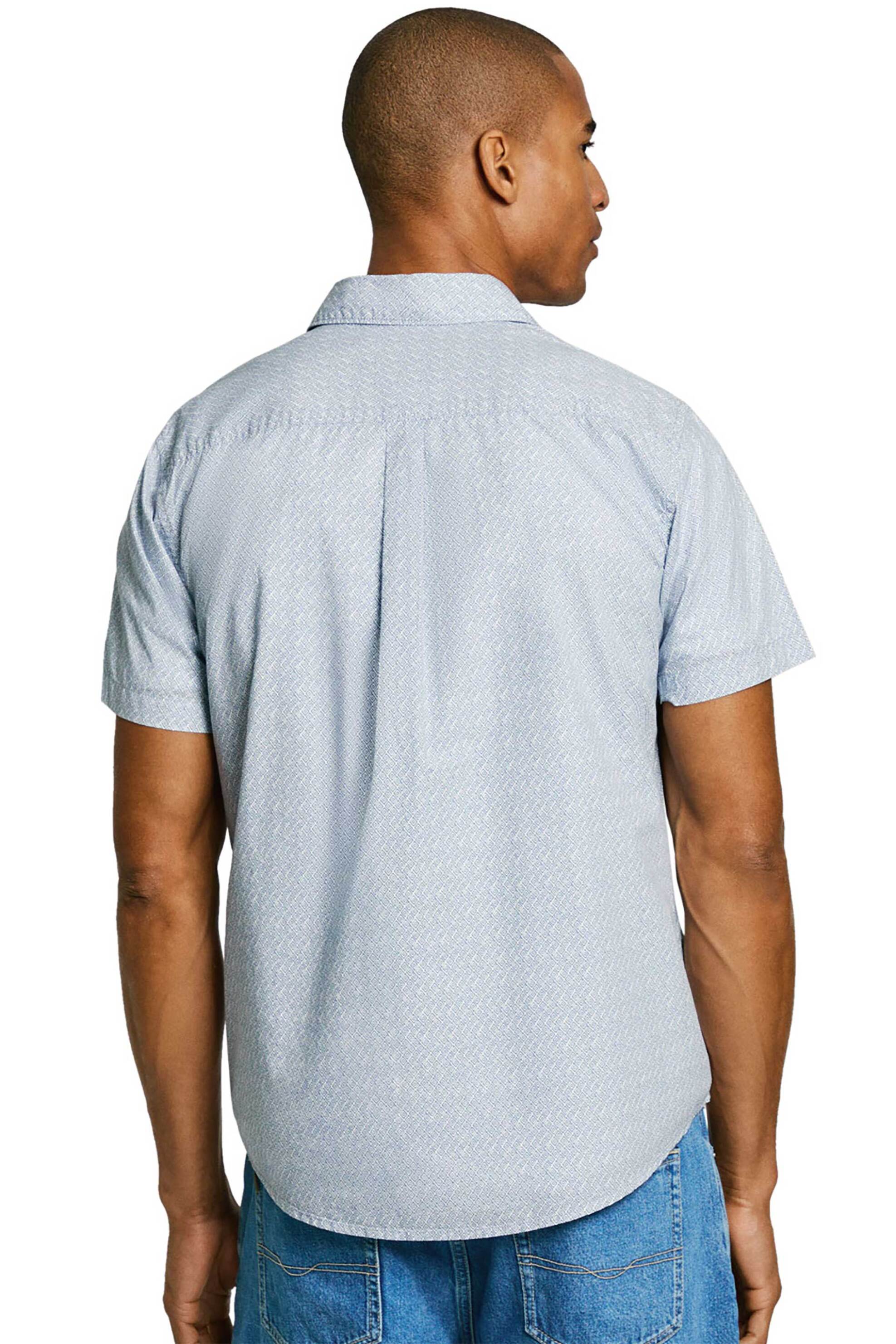 Pepe Jeans Ανδρικό Πουκάμισο με All-Over Print Regular Fit - Pm308825 Μπλε