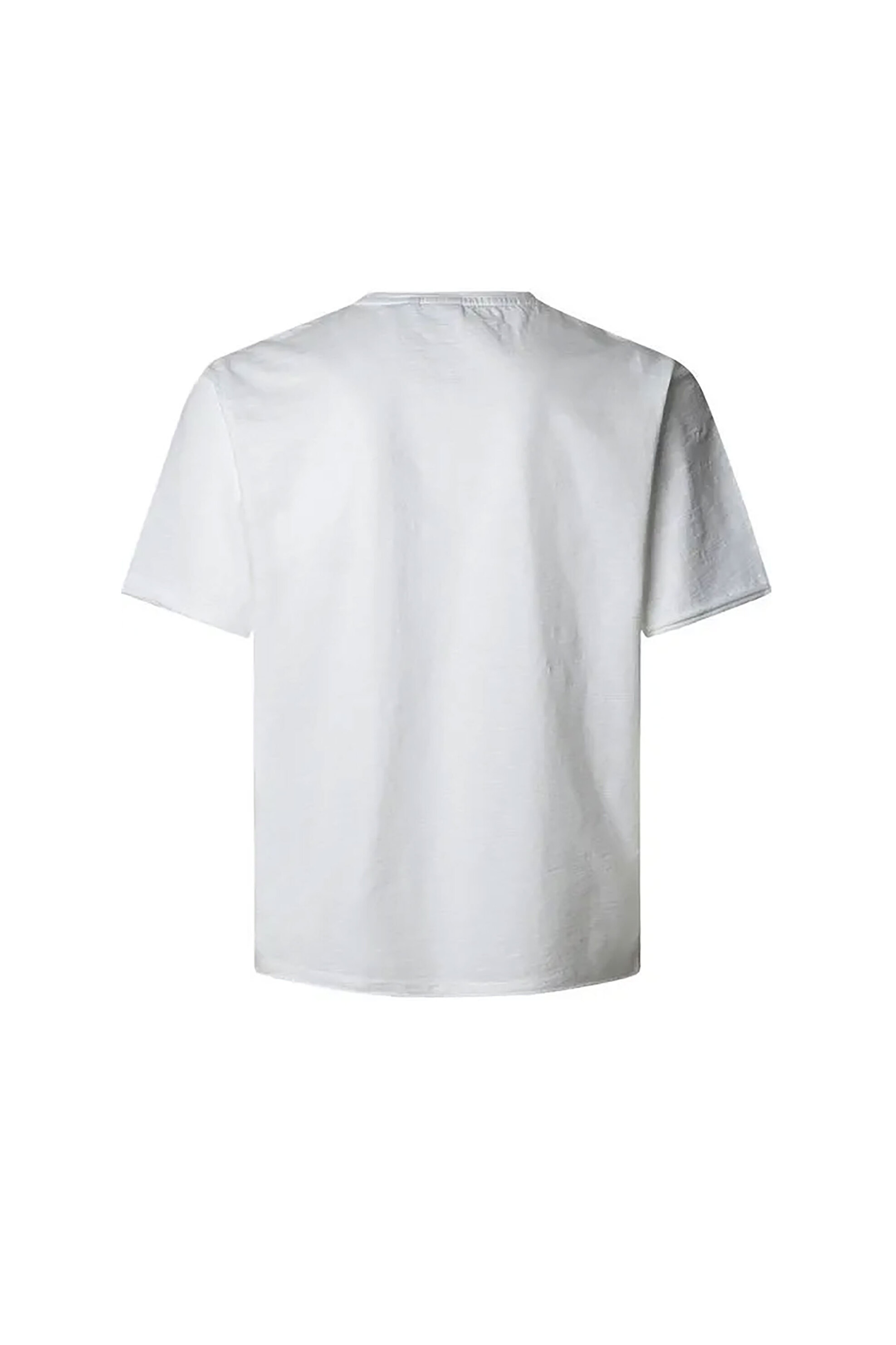 Pepe Jeans Ανδρικό T-Shirt Μονόχρωμο Regular Fit - Pm509765 Λευκό