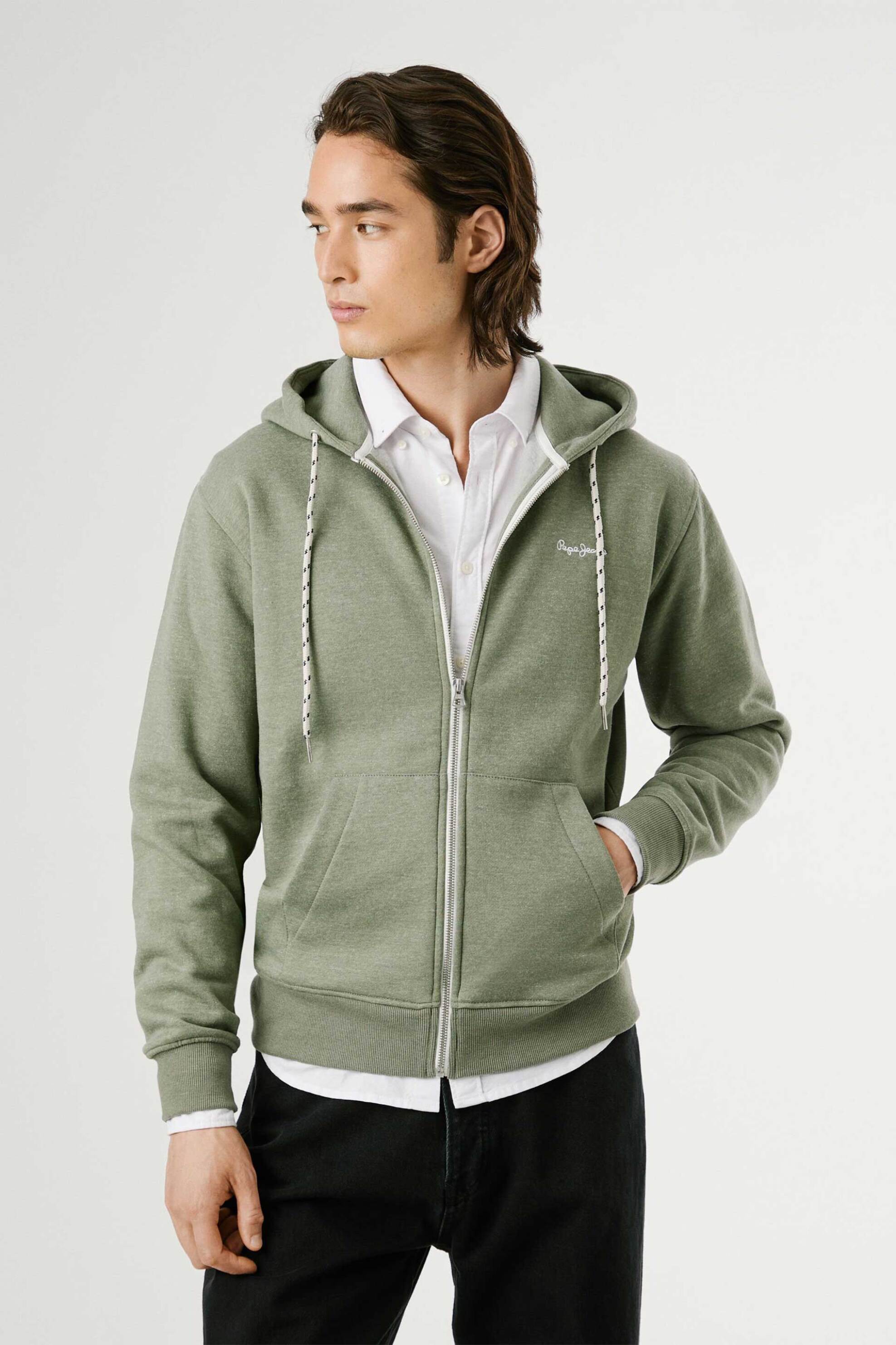 Ανδρικά φούτερ & hoodies pepe jeans σε χακι