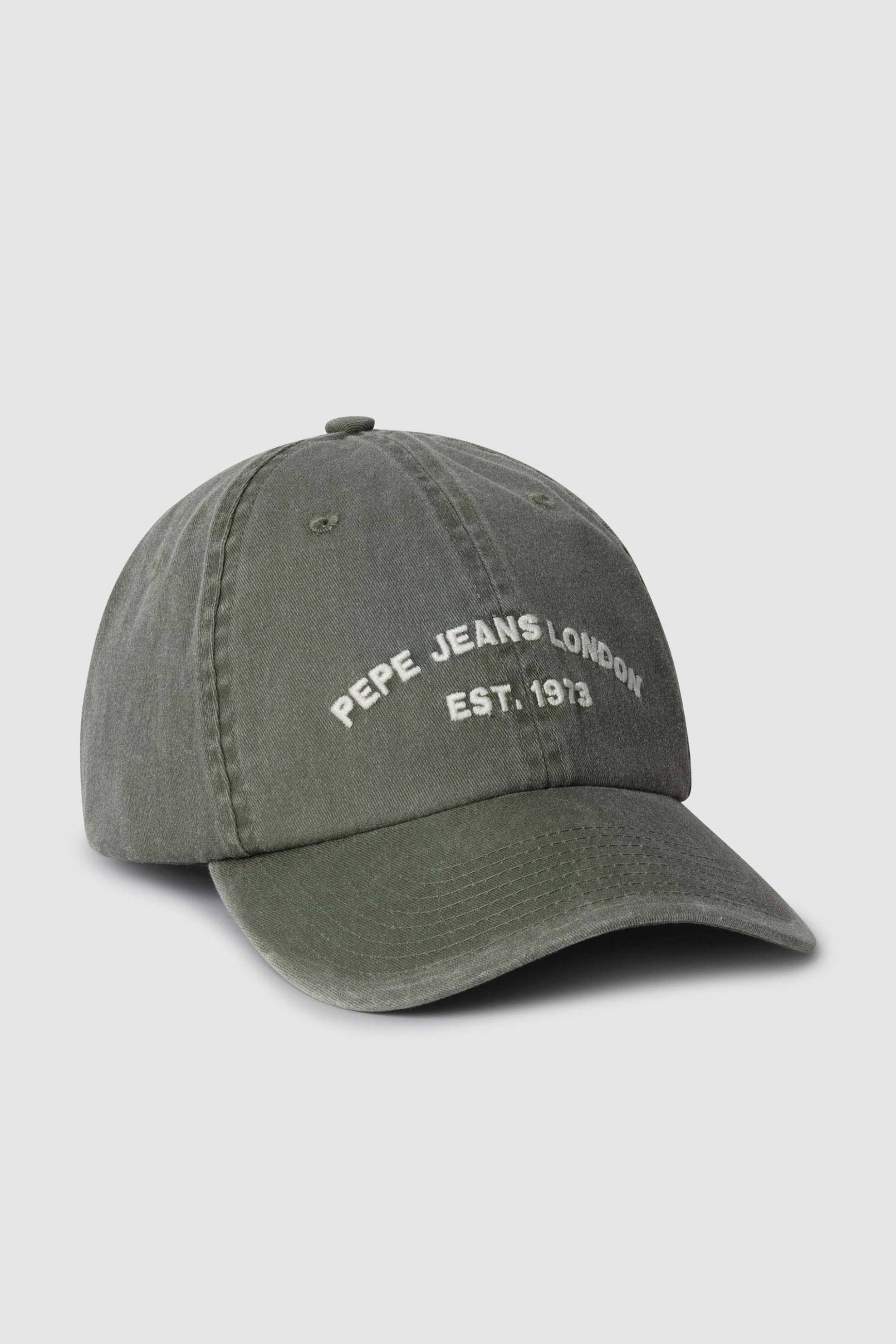 Pepe Jeans ανδρικό καπέλο με logo print "Ever" - PM0400017 Λαδί
