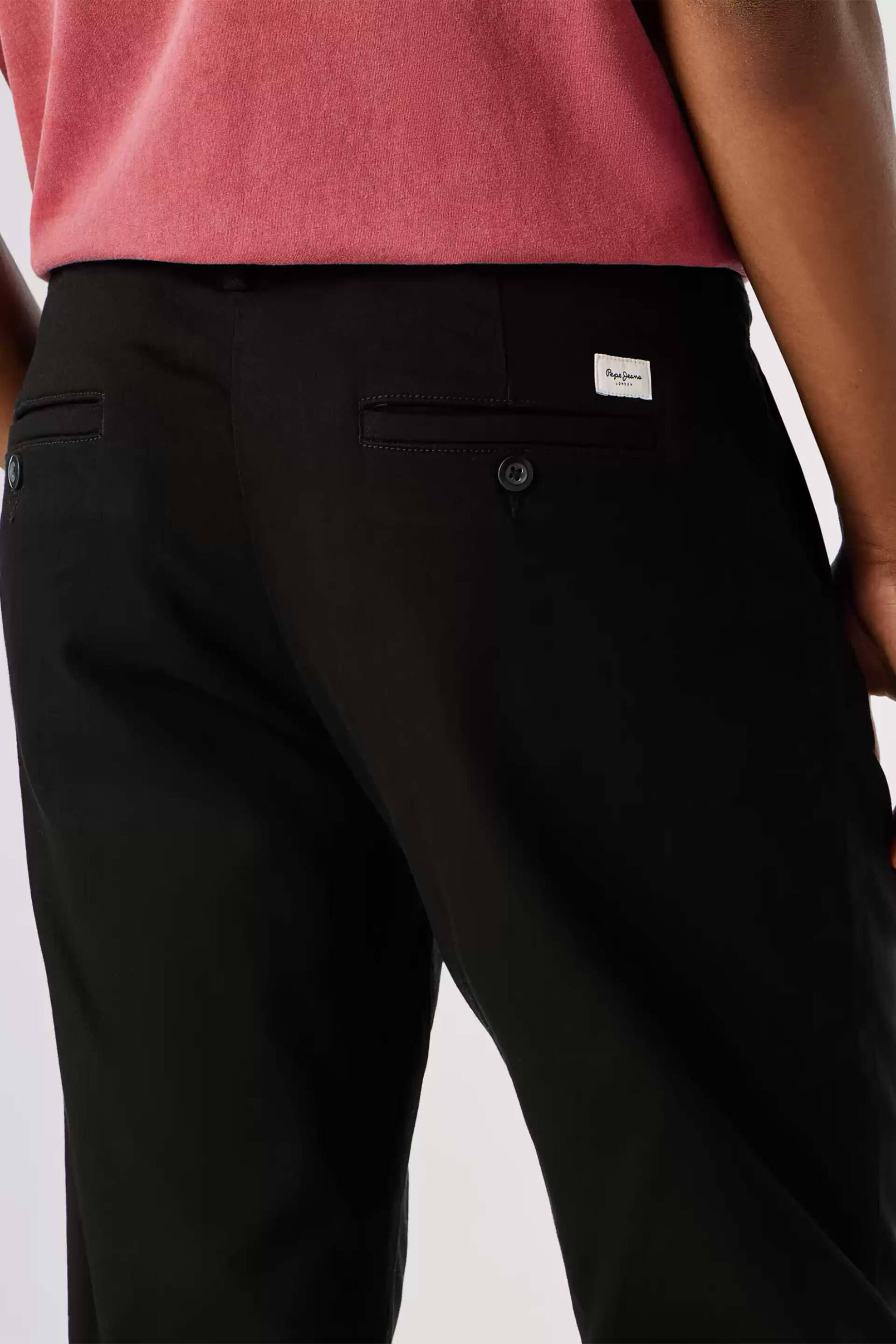 Pepe Jeans Ανδρικό Παντελόνι Chino Slim Fit Gymdigo - Pm2100037 Μαύρο