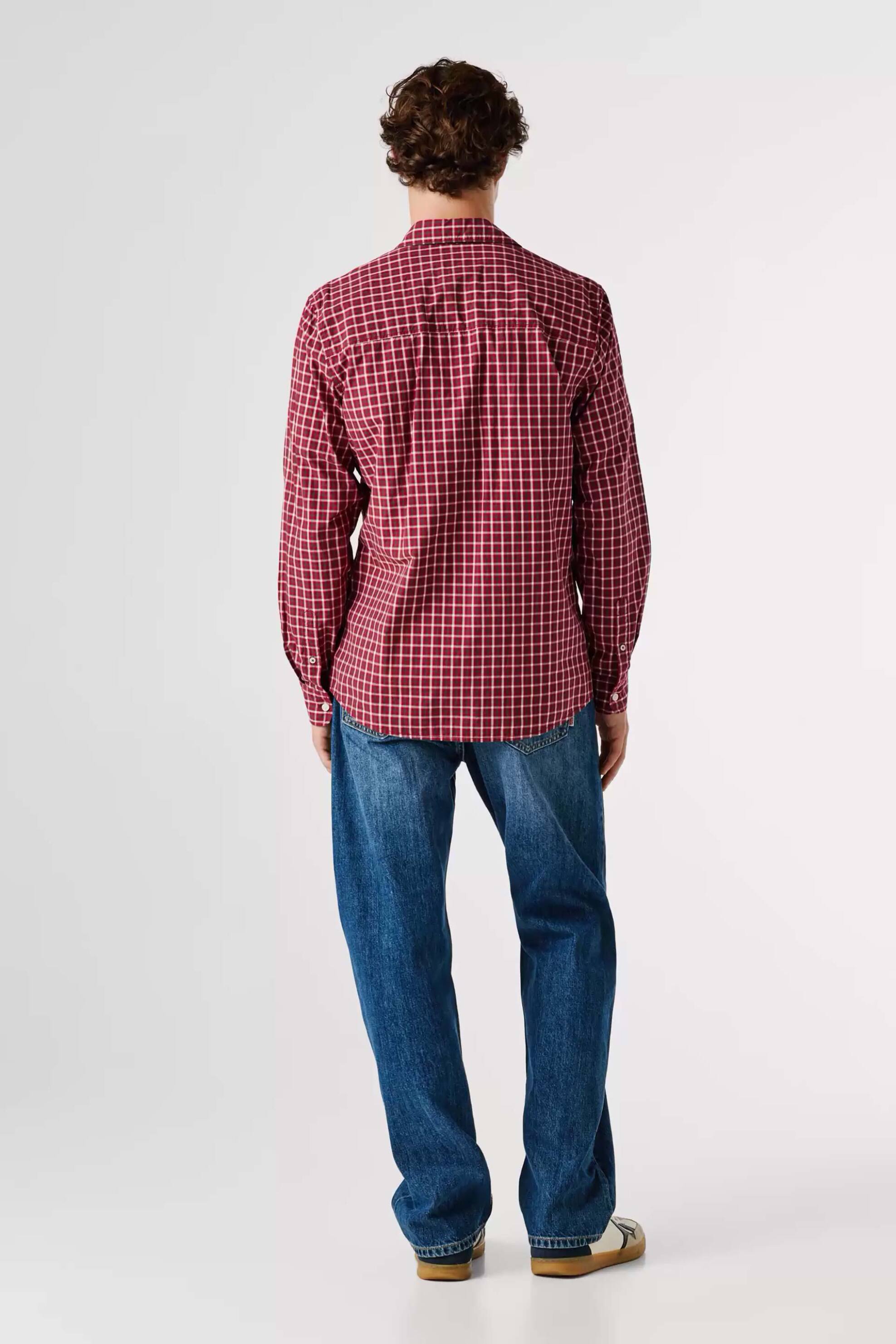 Pepe Jeans Ανδρικό Καρό Πουκάμισο Regular Fit Capel - Pm3090891 Κόκκινο