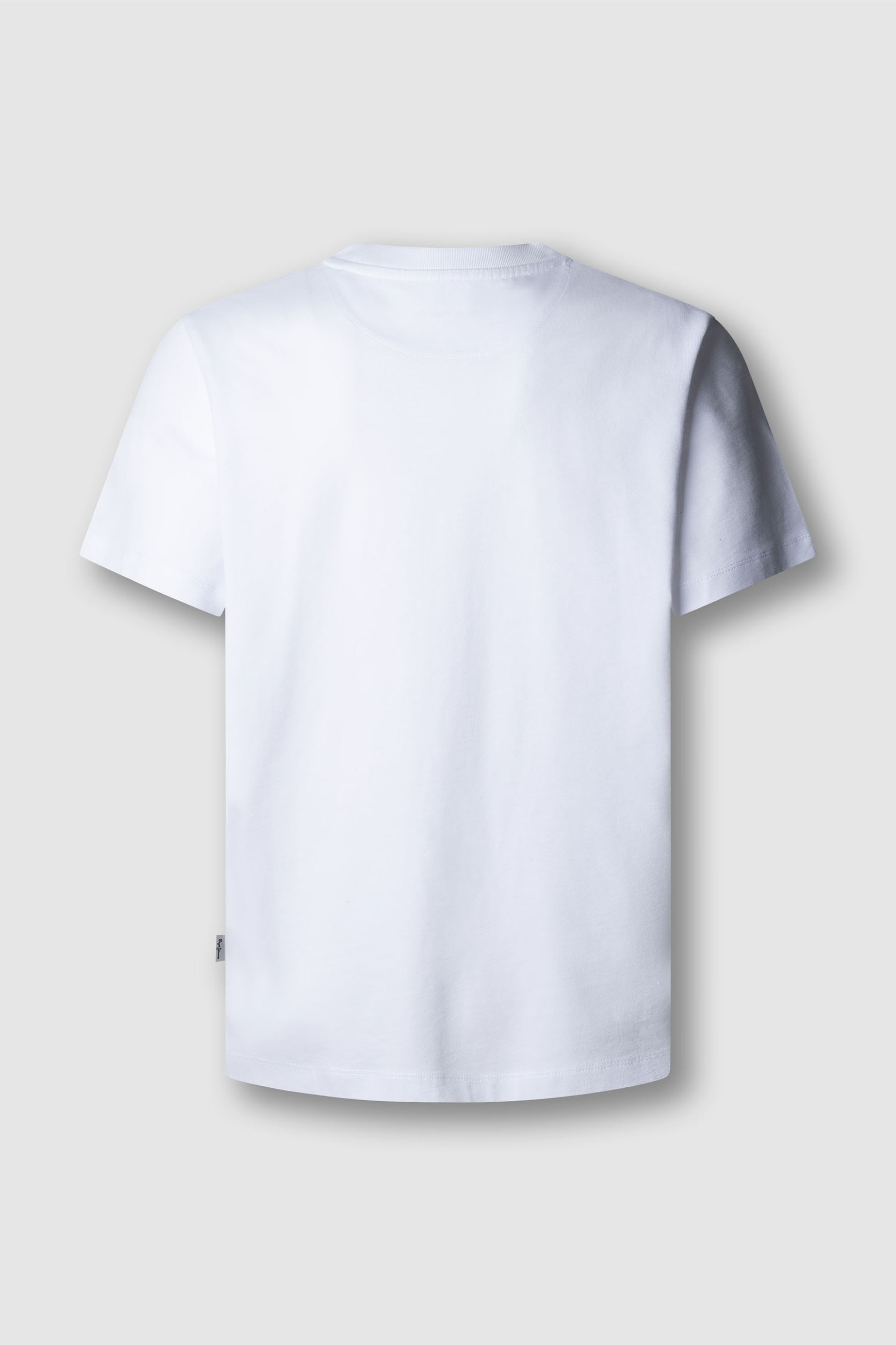 Pepe Jeans Ανδρικό T-Shirt Μονόχρωμο με Logo Print Gio - Pm5010295 Λευκό