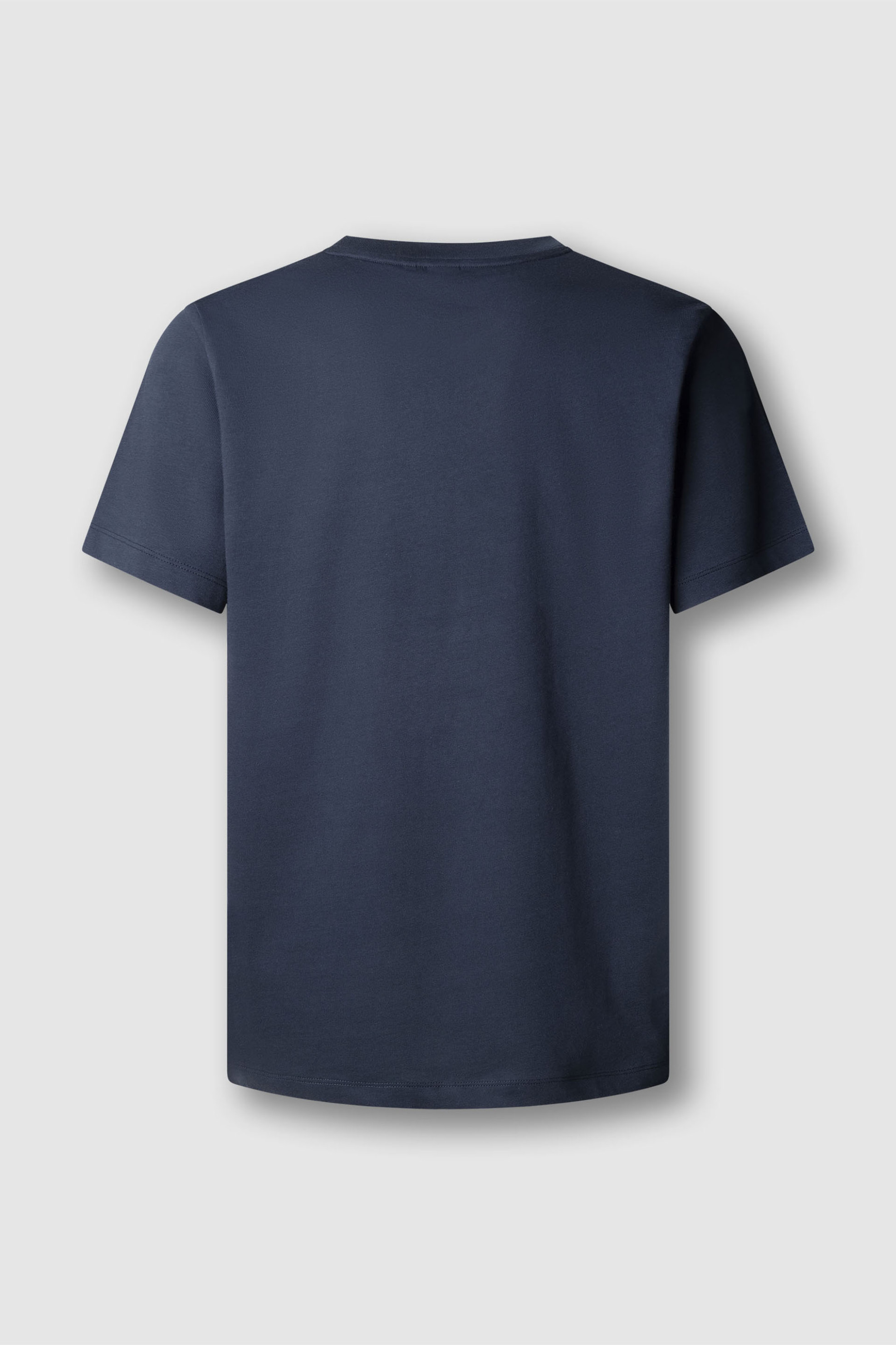 Pepe Jeans Ανδρικό T-Shirt Μονόχρωμο με Logo Print Summer - Pm5010309 Μπλε Σκούρο
