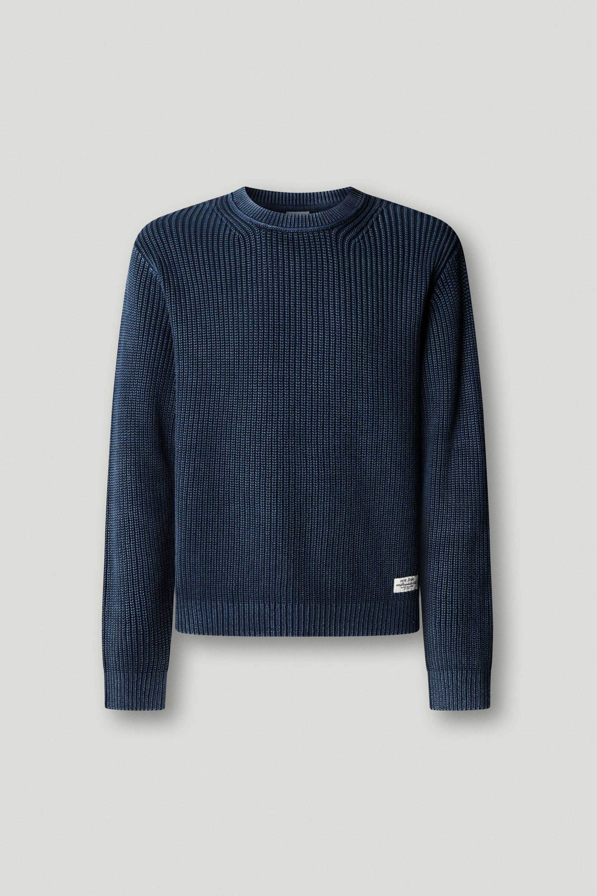 Pepe Jeans Ανδρικό Πουλόβερ Structured Regular Fit Dorian - Pm7000093 Μπλε Σκούρο