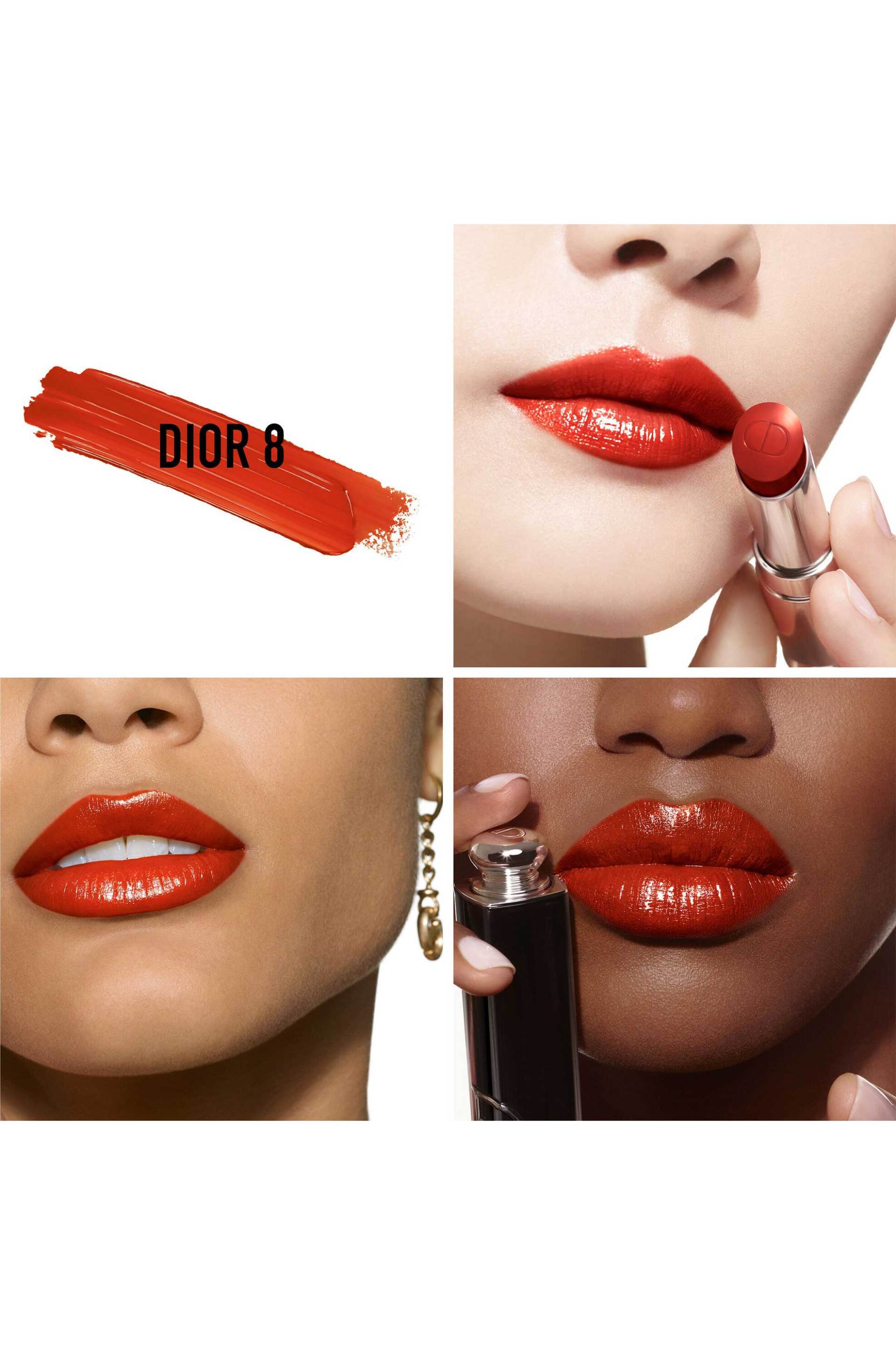 Diοr Addict - Shine Lipstick - 90% Natural Origin - Refillable 3,2 gr - C029100008 Dior 8 φωτογραφία