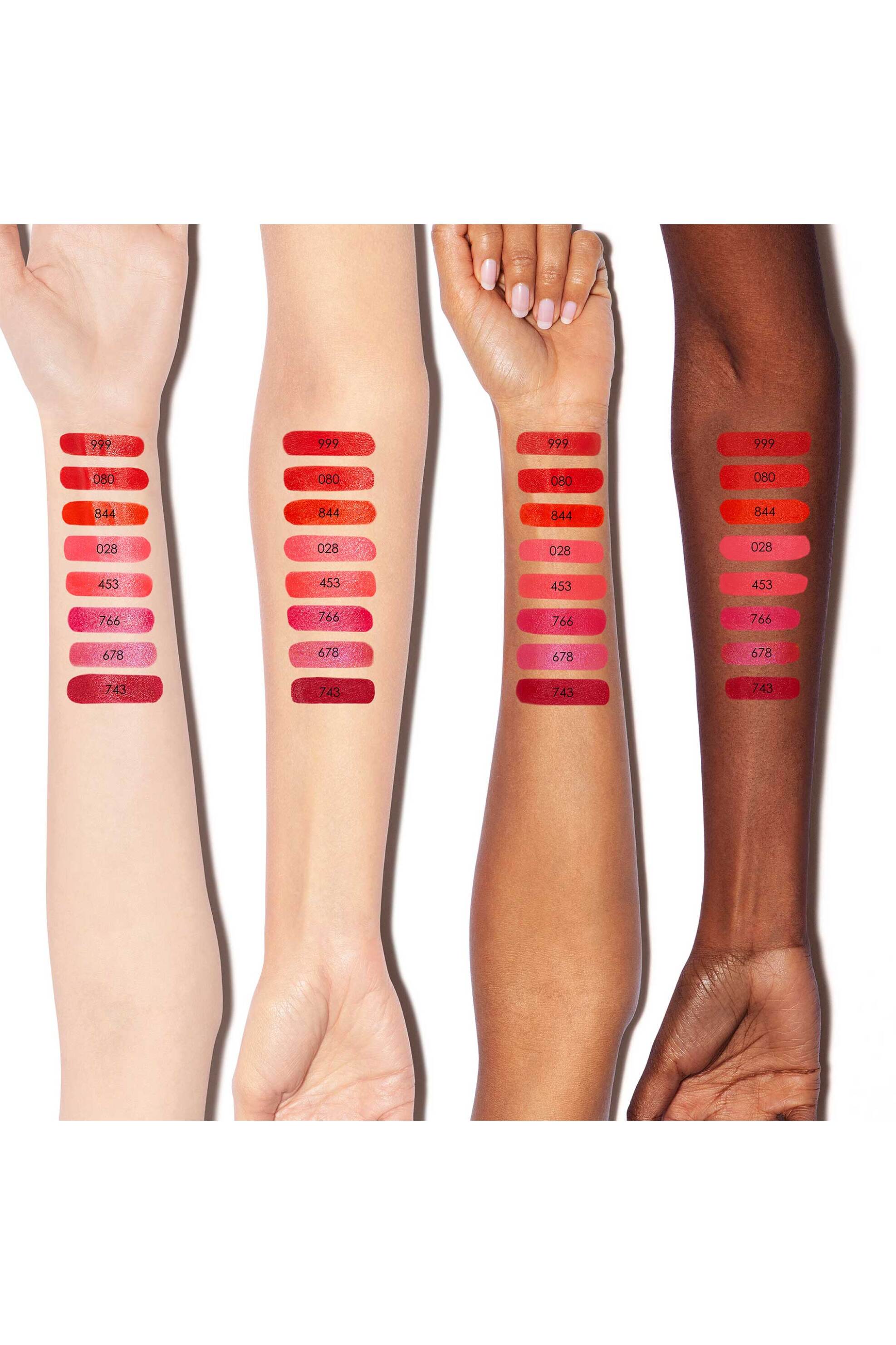 Dior Rouge Lipstick - Comfort And Long Wear Hydrating Floral Lip Care 743 Zinnia Satiny Finish