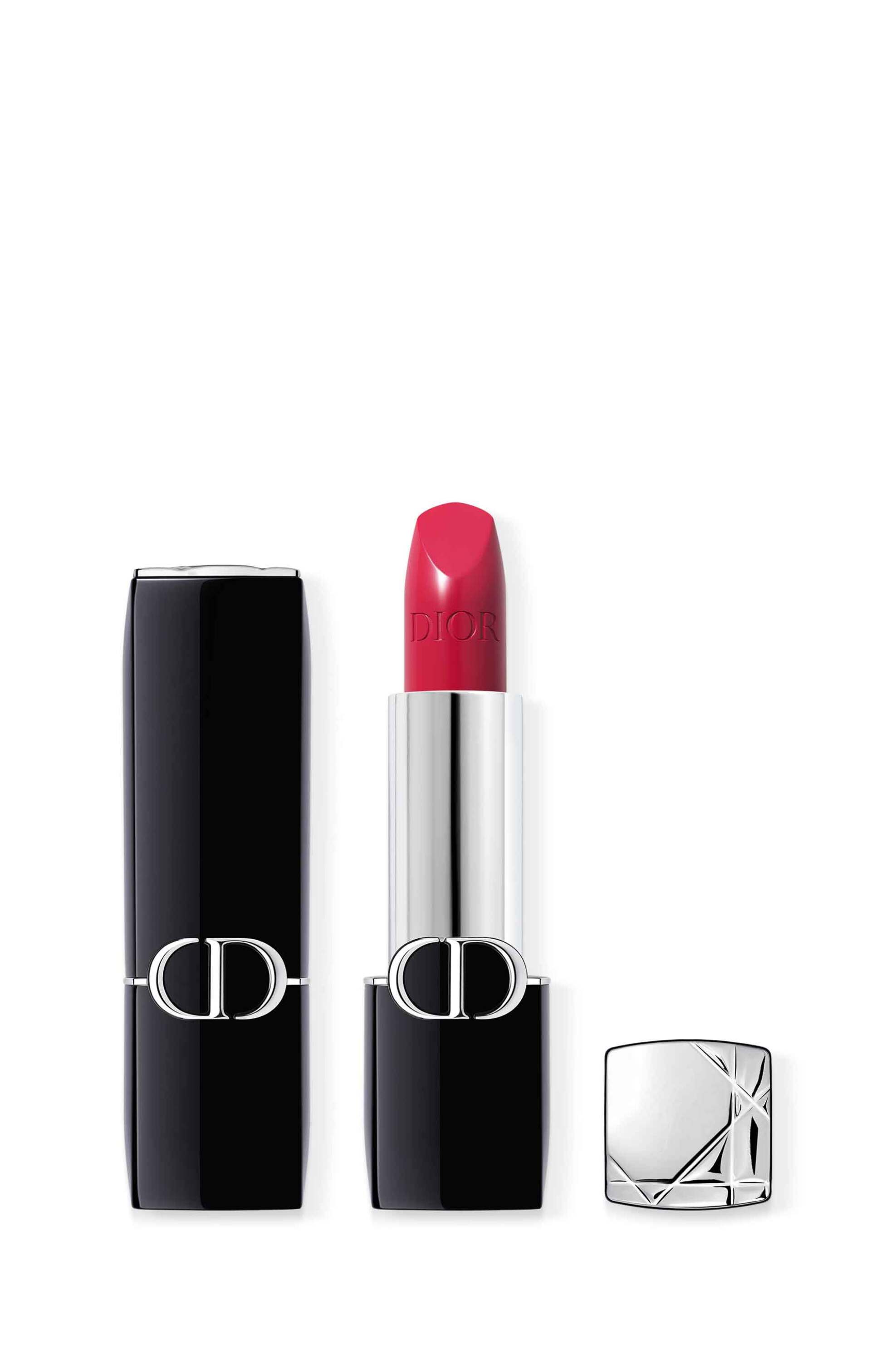 Dior Rouge Dior Lipstick - Comfort and Long Wear - Hydrating Floral Lip Care 766 Rose Harpers Satiny Finish