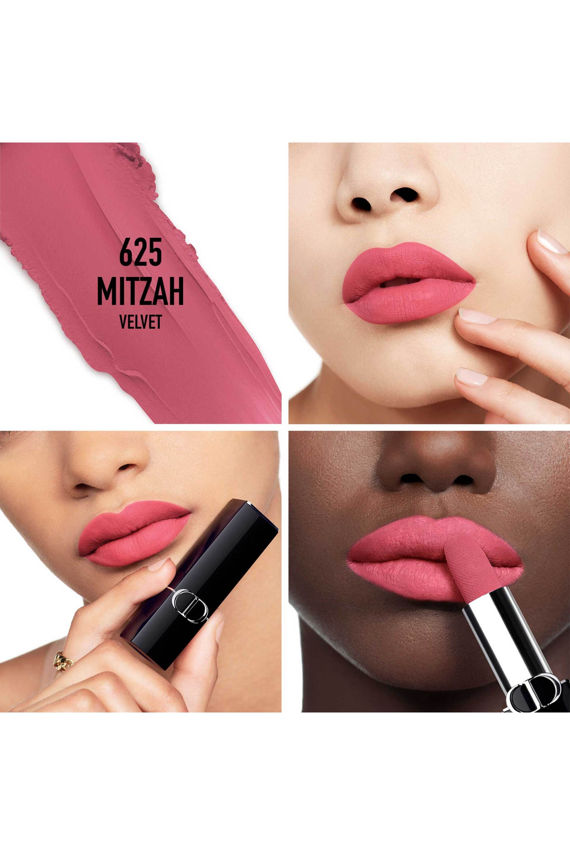 Dior Rouge Dior Lipstick - Comfort and Long Wear - Hydrating Floral Lip Care 625 Mitzah Velvet Finish φωτογραφία