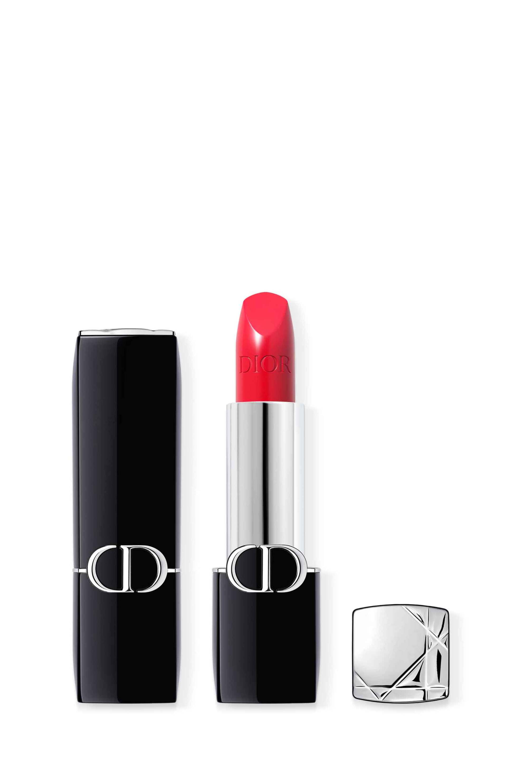 DIOR Dior Rouge Dior Lipstick - Comfort and Long Wear - Hydrating Floral Lip Care 520 Feel Good Satiny Finish