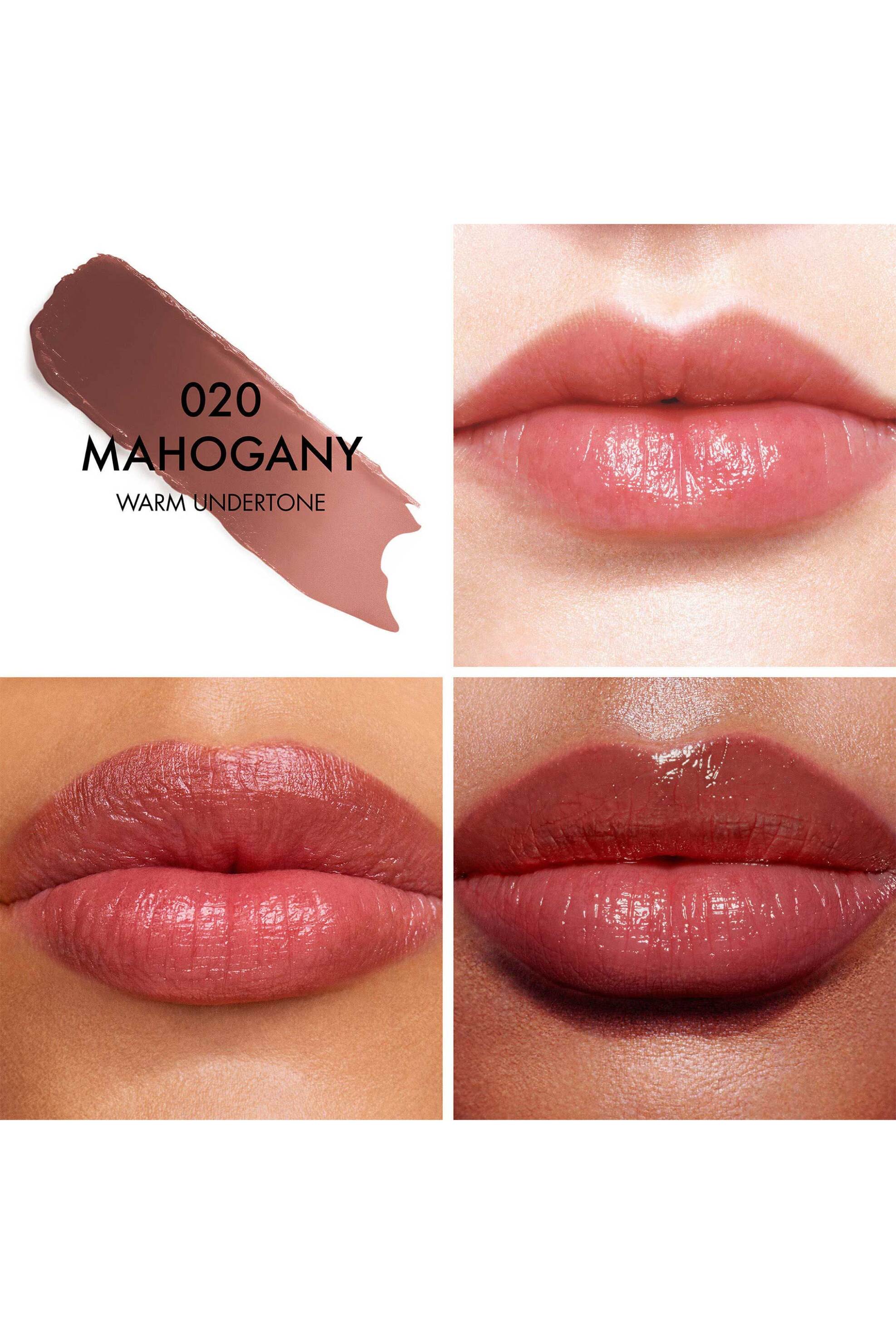 Dior Addict Lip Glow 48-Hour Hydrating Lip Balm - pH-Activated Color 3,2 gr - C045700001 020 Mahogany Warm Undertone φωτογραφία