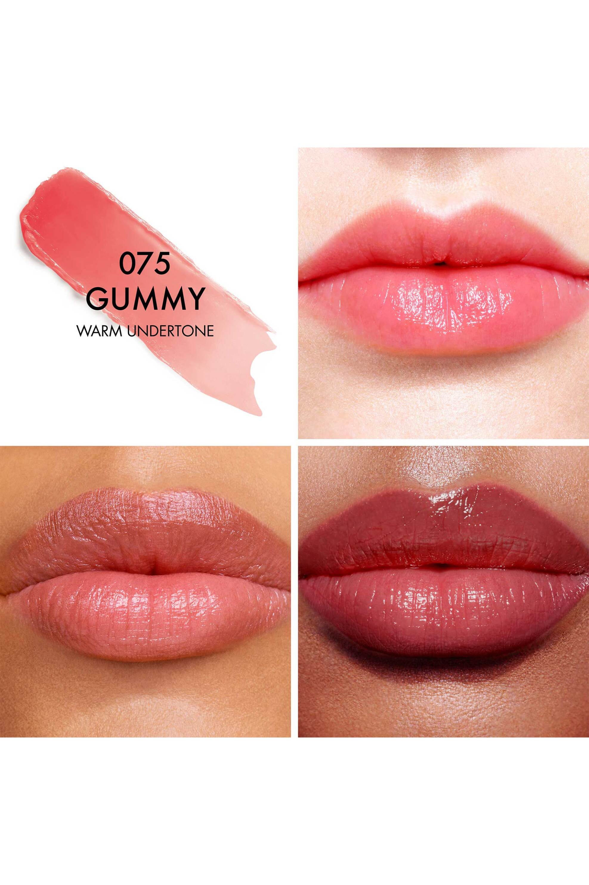 Dior Addict Lip Glow 48-Hour Hydrating Lip Balm - pH-Activated Color 3,2 gr - C045700001 075 Gummy Warm Undertone φωτογραφία