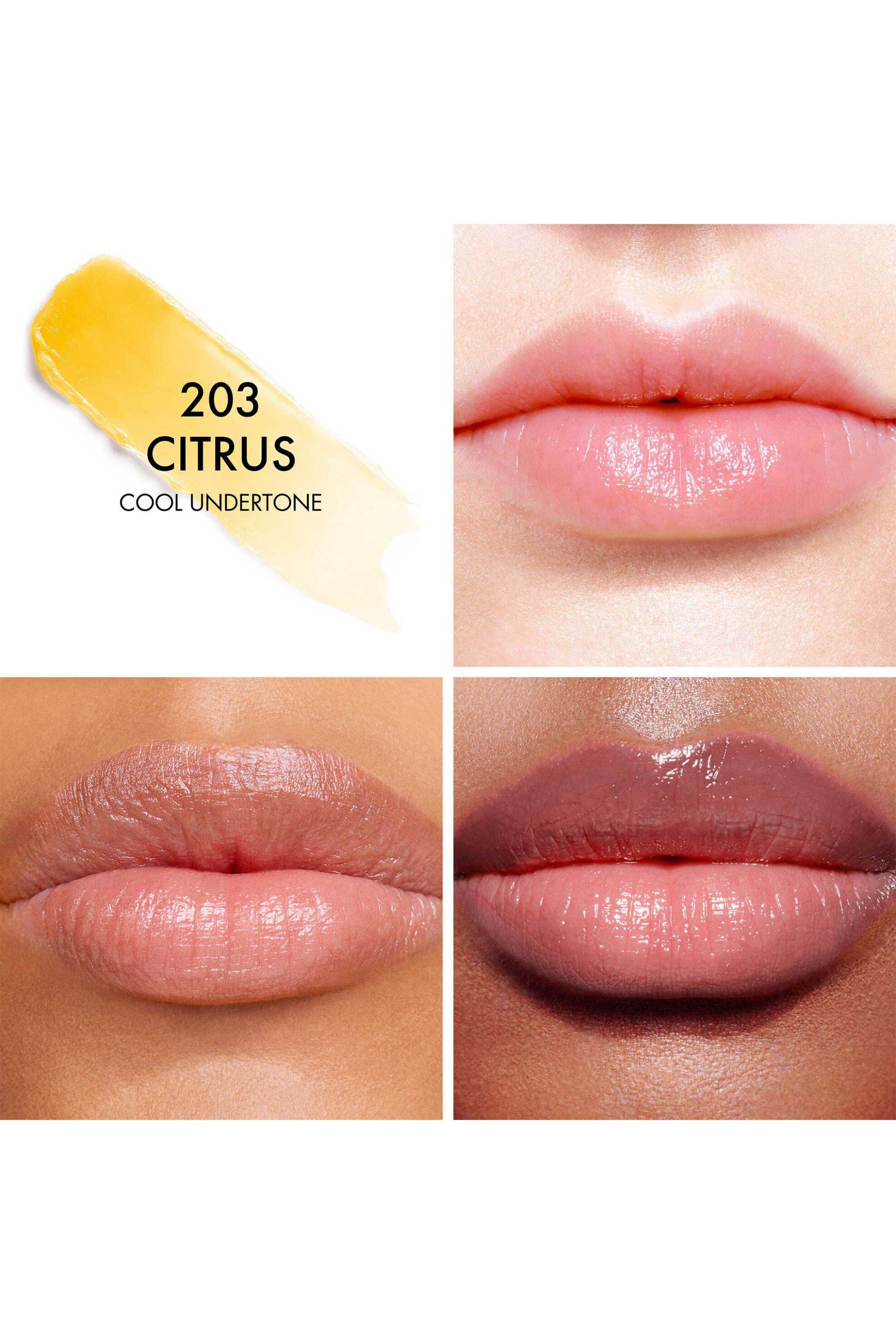 Dior Addict Lip Glow 48-Hour Hydrating Lip Balm - pH-Activated Color 3,2 gr - C045700001 203 Citrus Cool Undertone φωτογραφία