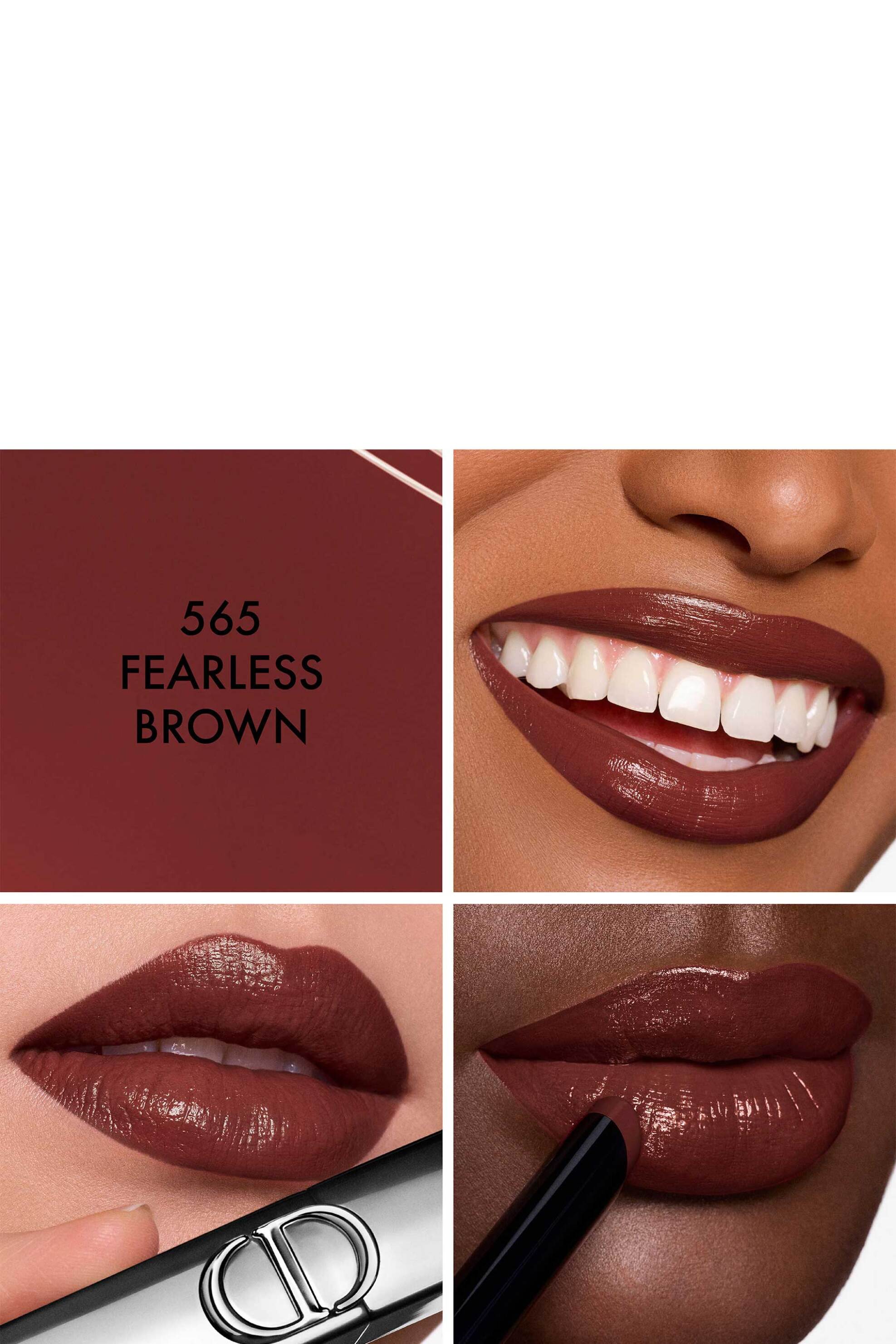 Dior Rouge On Stage Ultra-Long-Wearing Lipstick With A Shine Finish 2 Gr - E000000812 565 Fearless Brown