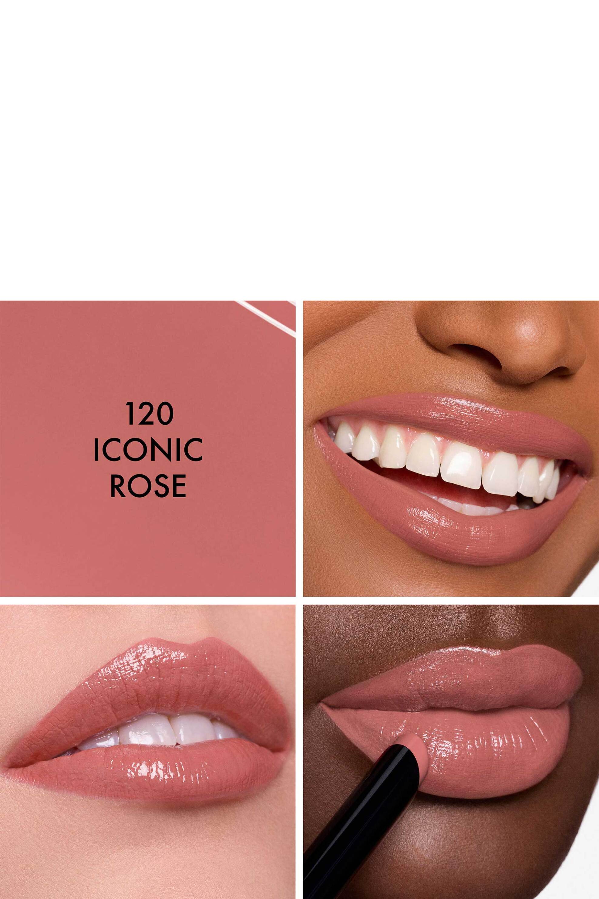 Dior Rouge On Stage Ultra-Long-Wearing Lipstick With A Shine Finish 2 Gr - E000000812 120 Iconic Rose