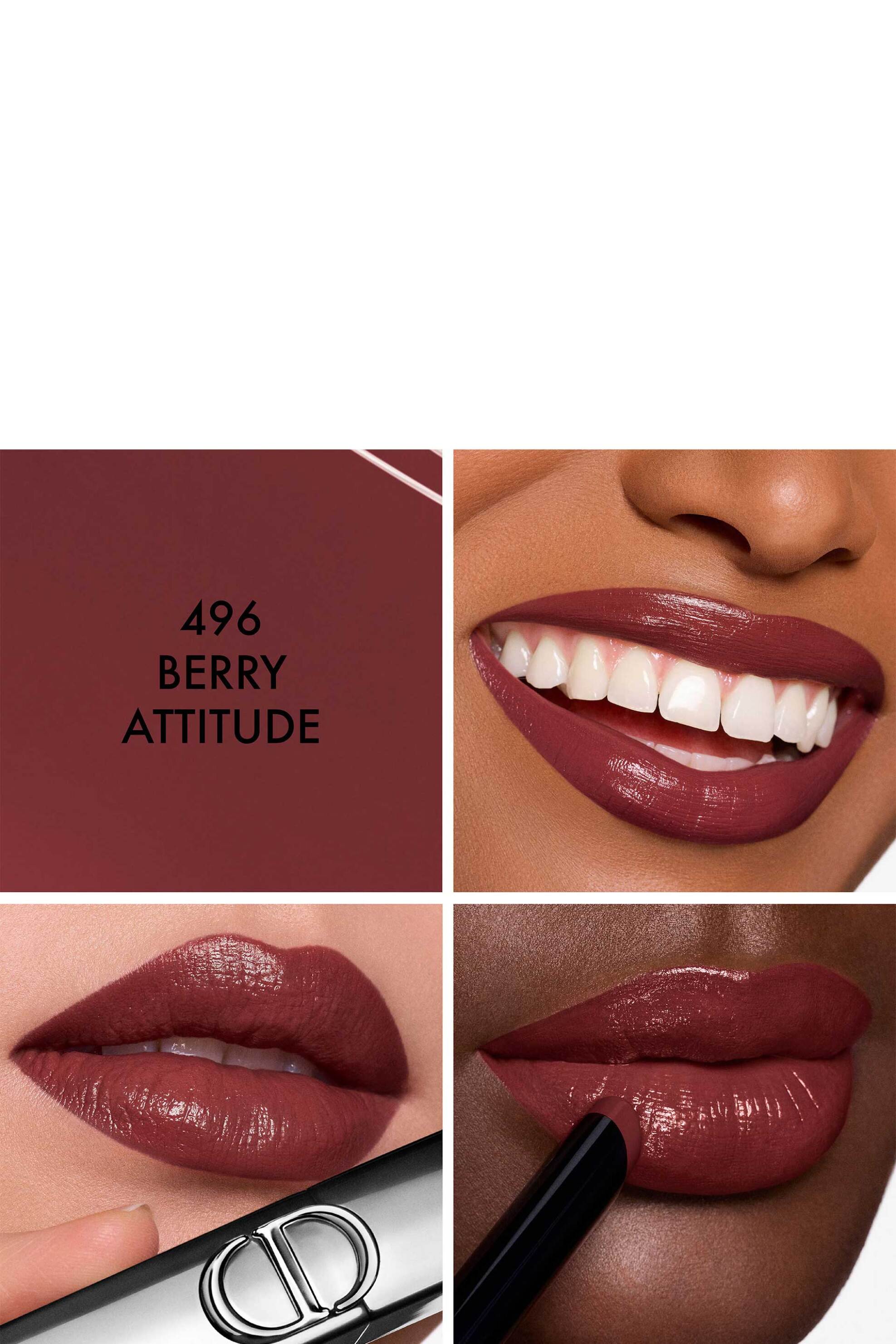 Dior Rouge On Stage Ultra-Long-Wearing Lipstick With A Shine Finish 2 Gr - E000000812 496 Berry Attitude