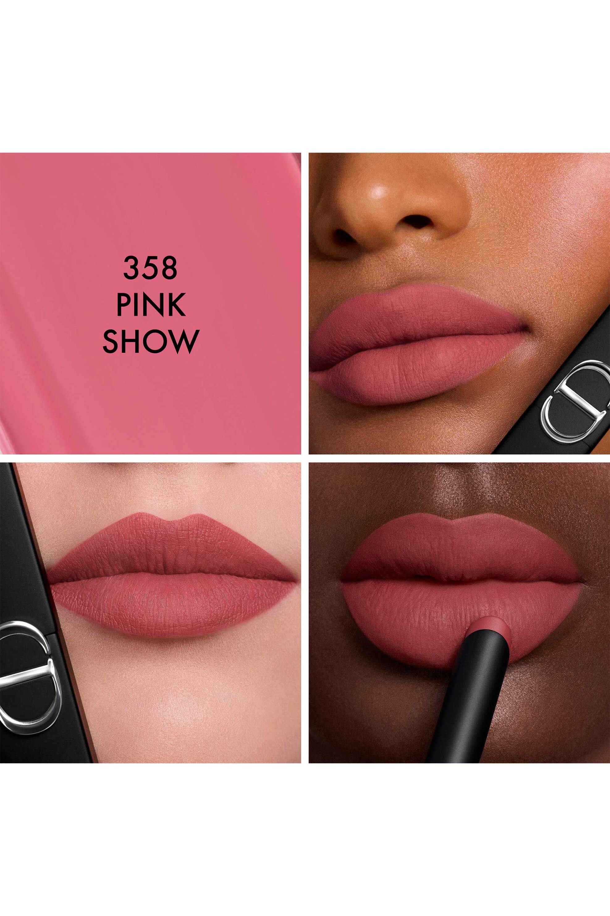 Dior Rouge On Stage Longwear Lipstick - 24H No Transfer Matte Finish 2 Gr E000000798 358 Pink Show