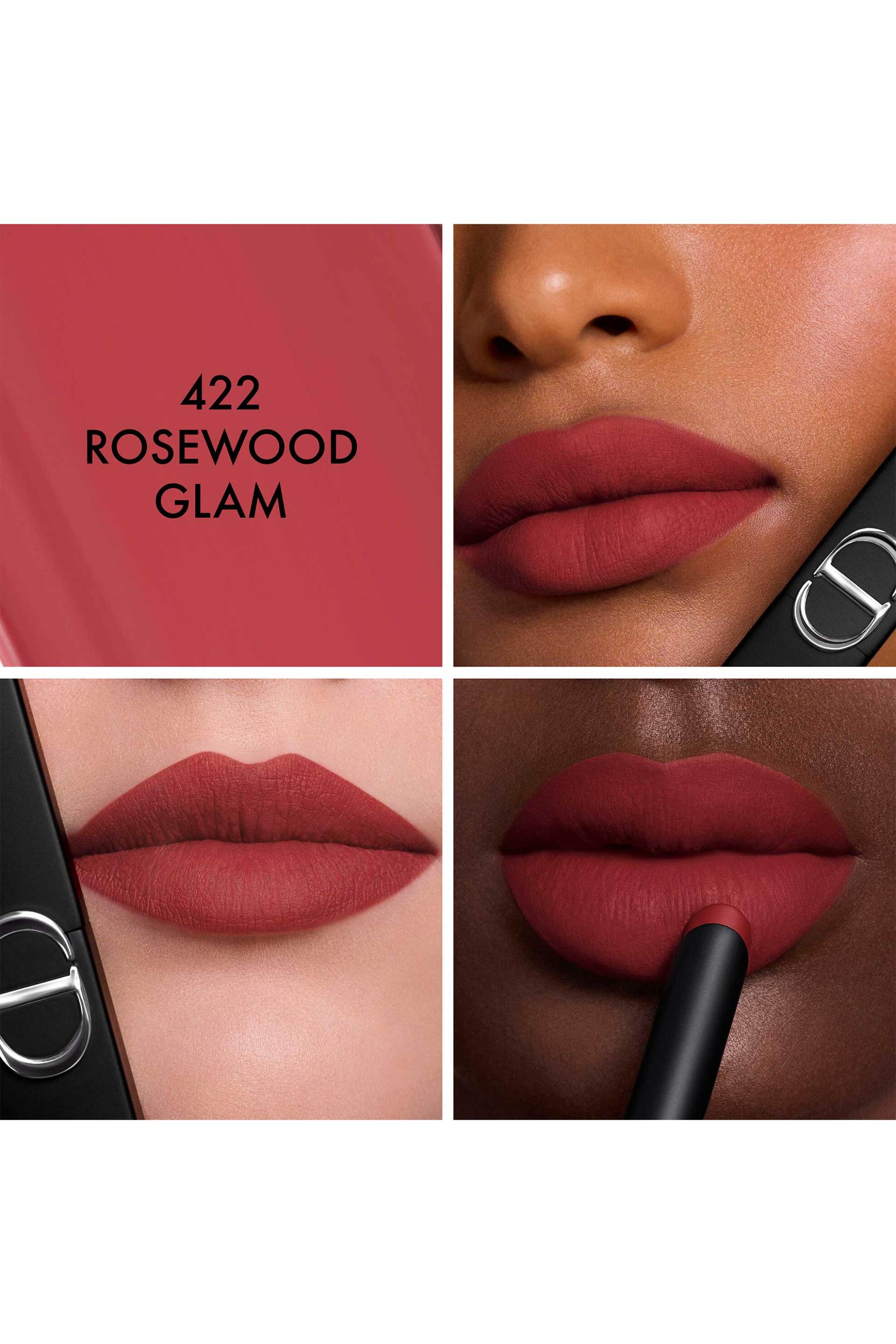 Dior Rouge On Stage Longwear Lipstick - 24H No Transfer Matte Finish 2 Gr E000000798 422 Rosewood Glam