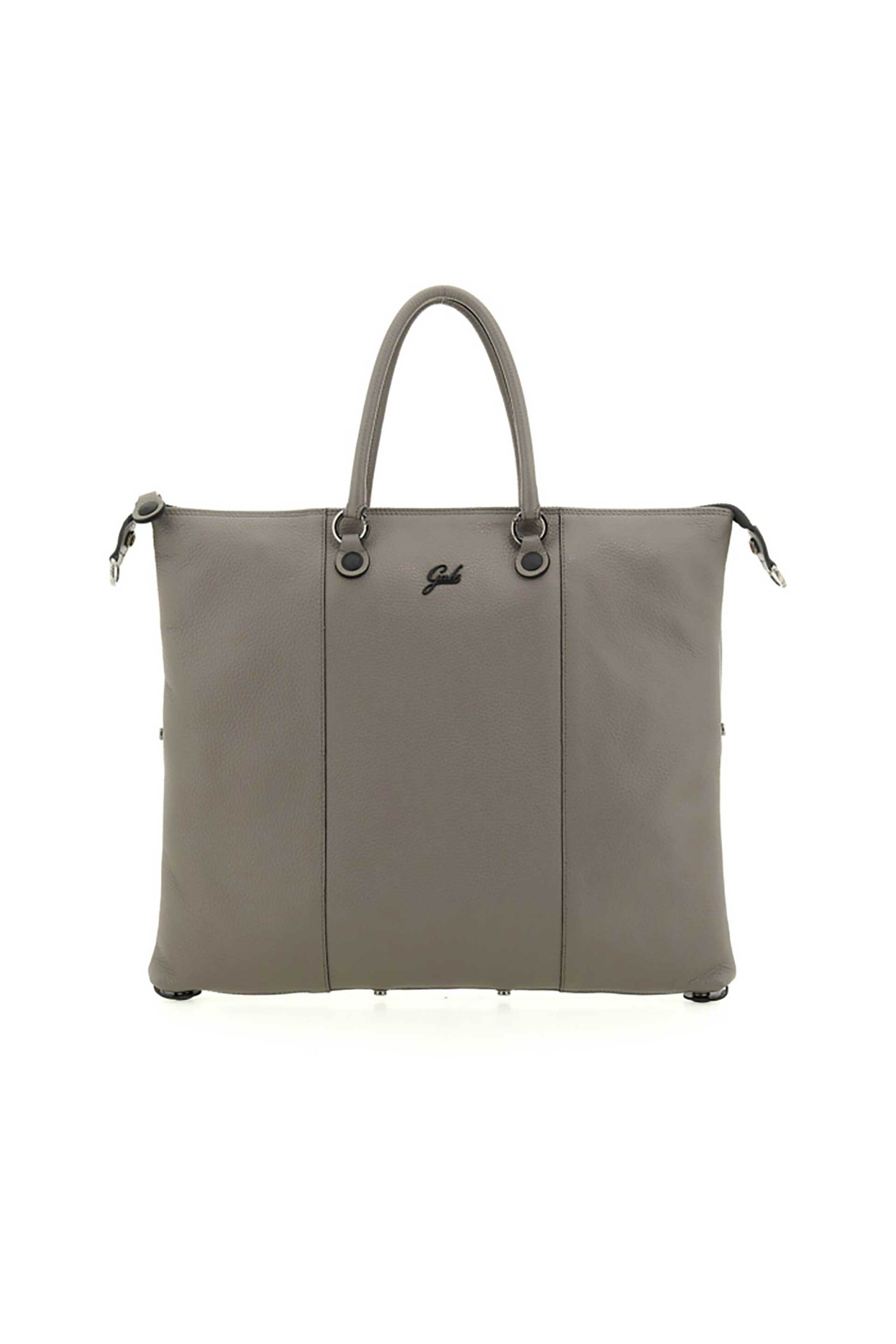 Gabs γυναικεία δερμάτινη πολυμορφική τσάντα shopper μονόχρωμη με μεταλλικό λογότυπο "G3 Plus Size L" | ONE SIZE