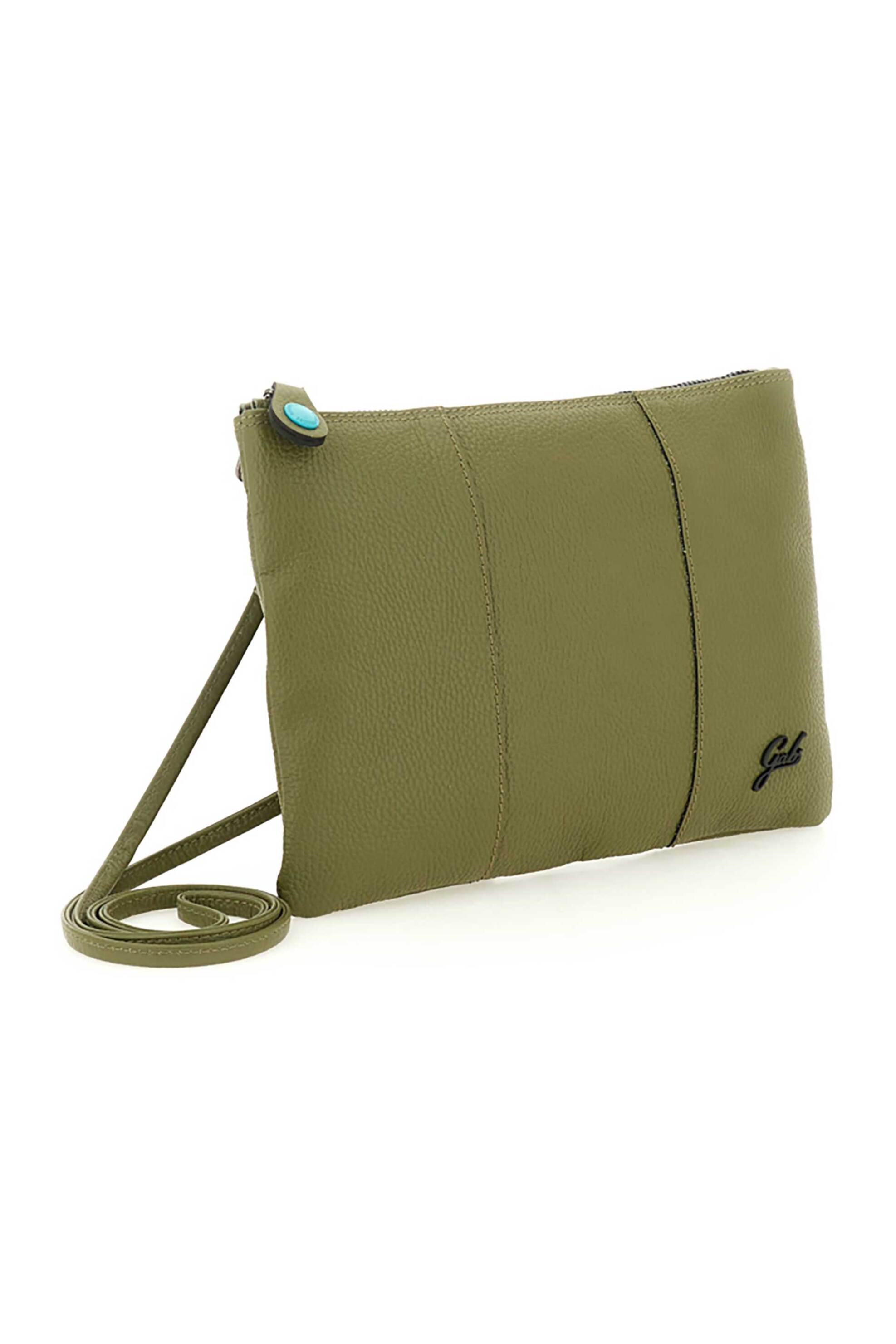 GABS Gabs γυναικεία δερμάτινη τσάντα crossbody μονόχρωμη με μεταλλικό λογότυπο "Beyonce M" - G000040T2X2428 Πράσινο - 2