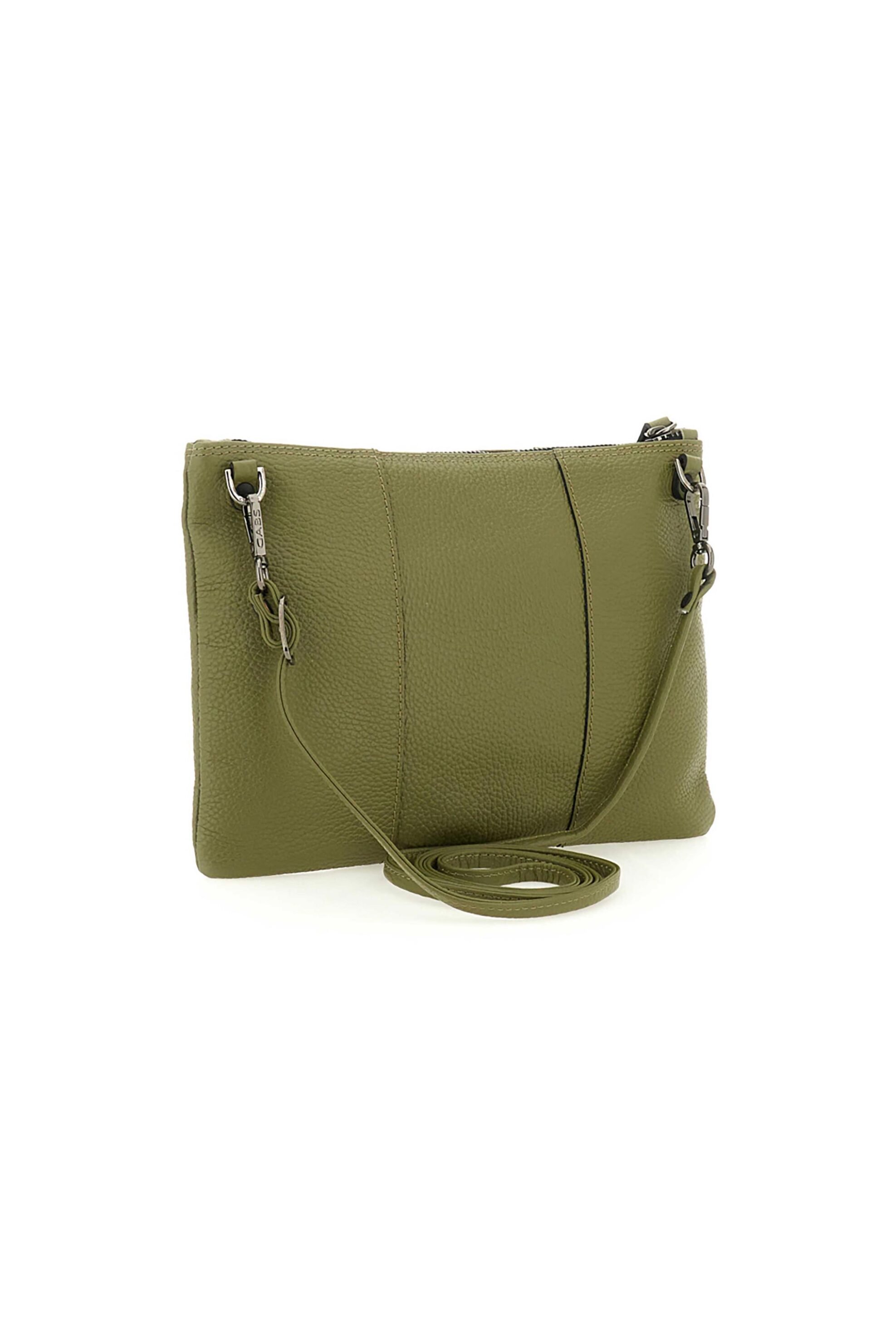 GABS Gabs γυναικεία δερμάτινη τσάντα crossbody μονόχρωμη με μεταλλικό λογότυπο "Beyonce M" - G000040T2X2428 Πράσινο - 3