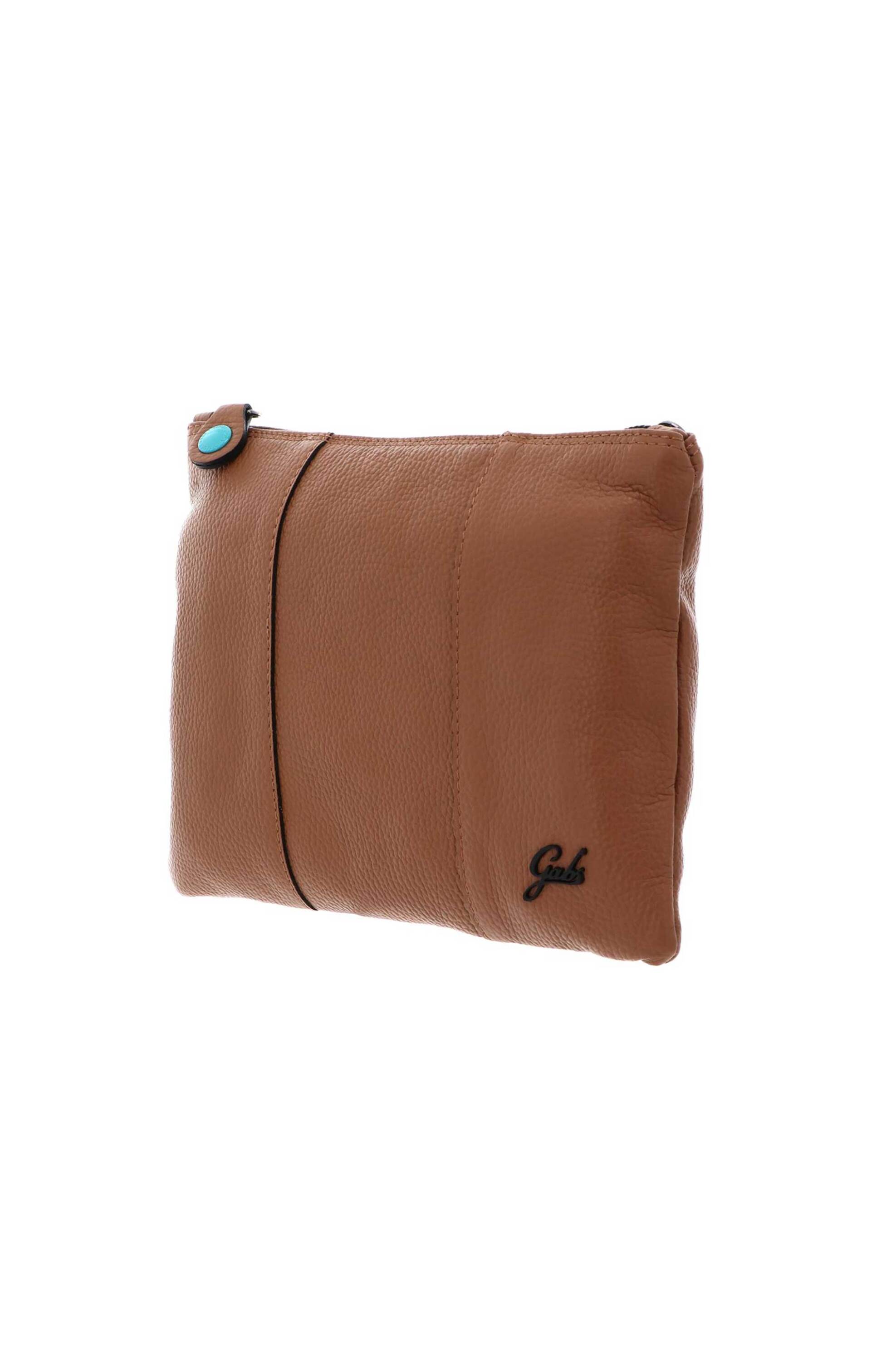 GABS Gabs γυναικεία δερμάτινη τσάντα crossbody μονόχρωμη με μεταλλικό λογότυπο "Beyonce M" - G000040T2X2428 Καμηλό - 2