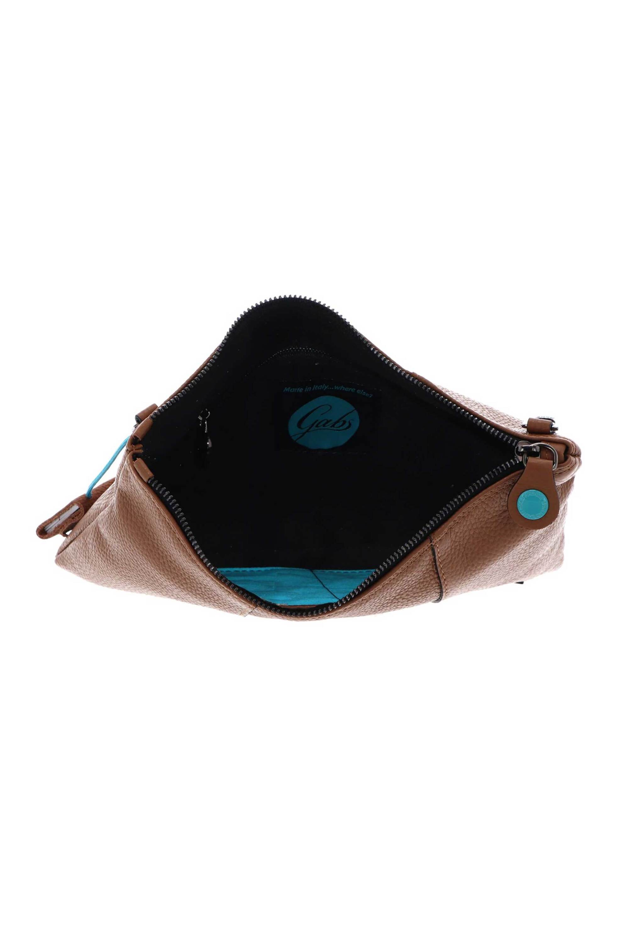 GABS Gabs γυναικεία δερμάτινη τσάντα crossbody μονόχρωμη με μεταλλικό λογότυπο "Beyonce M" - G000040T2X2428 Καμηλό - 4