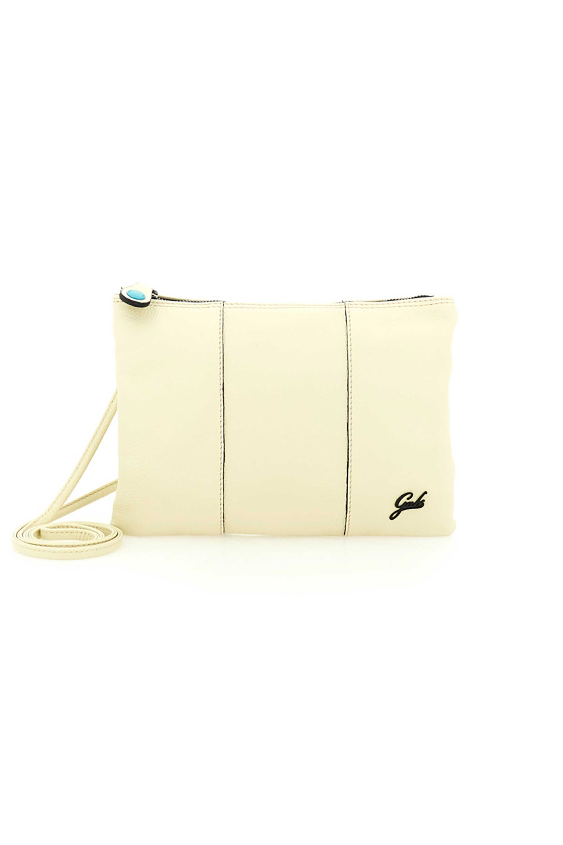 GABS Gabs γυναικεία δερμάτινη τσάντα crossbody μονόχρωμη με μεταλλικό λογότυπο "Beyonce M" - G000040T2X2428 Μπεζ