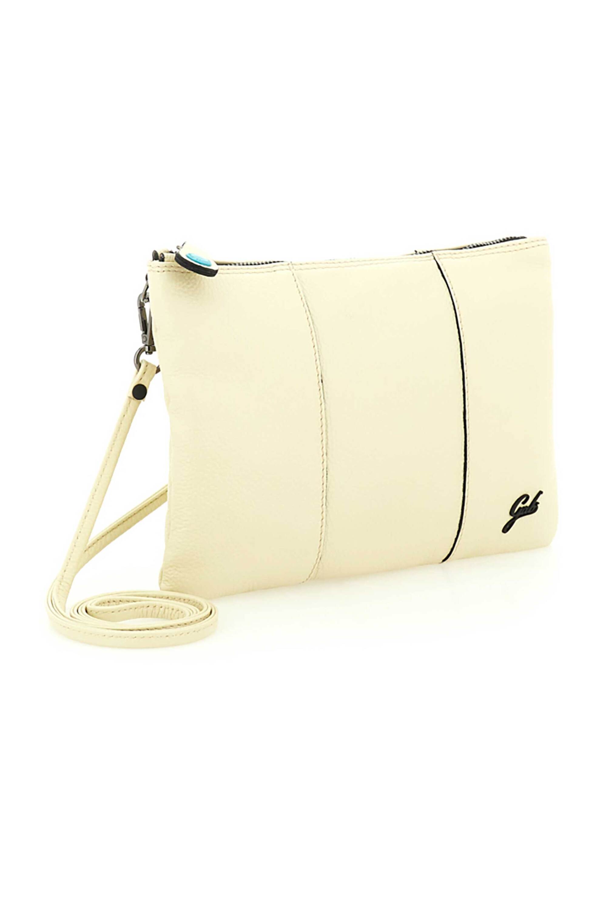 GABS Gabs γυναικεία δερμάτινη τσάντα crossbody μονόχρωμη με μεταλλικό λογότυπο "Beyonce M" - G000040T2X2428 Μπεζ - 2