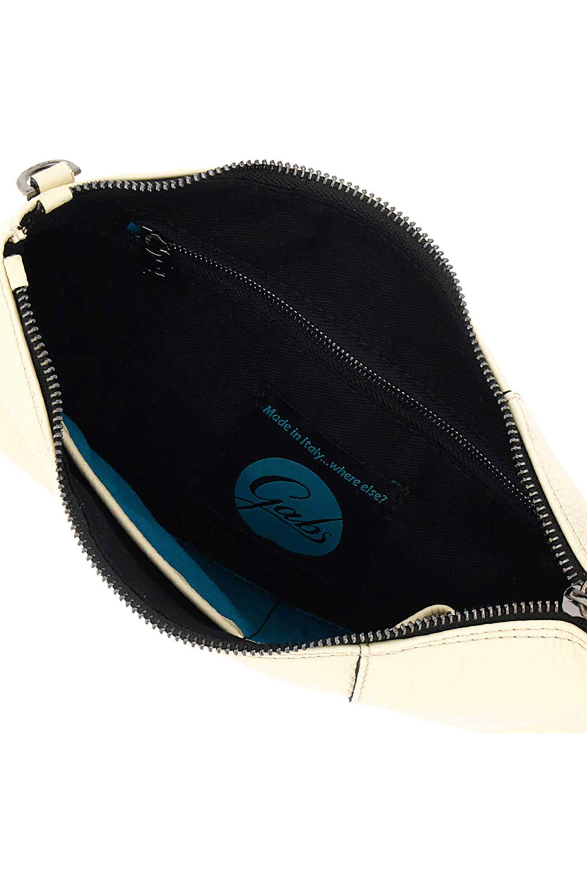 GABS Gabs γυναικεία δερμάτινη τσάντα crossbody μονόχρωμη με μεταλλικό λογότυπο "Beyonce M" - G000040T2X2428 Μπεζ - 4