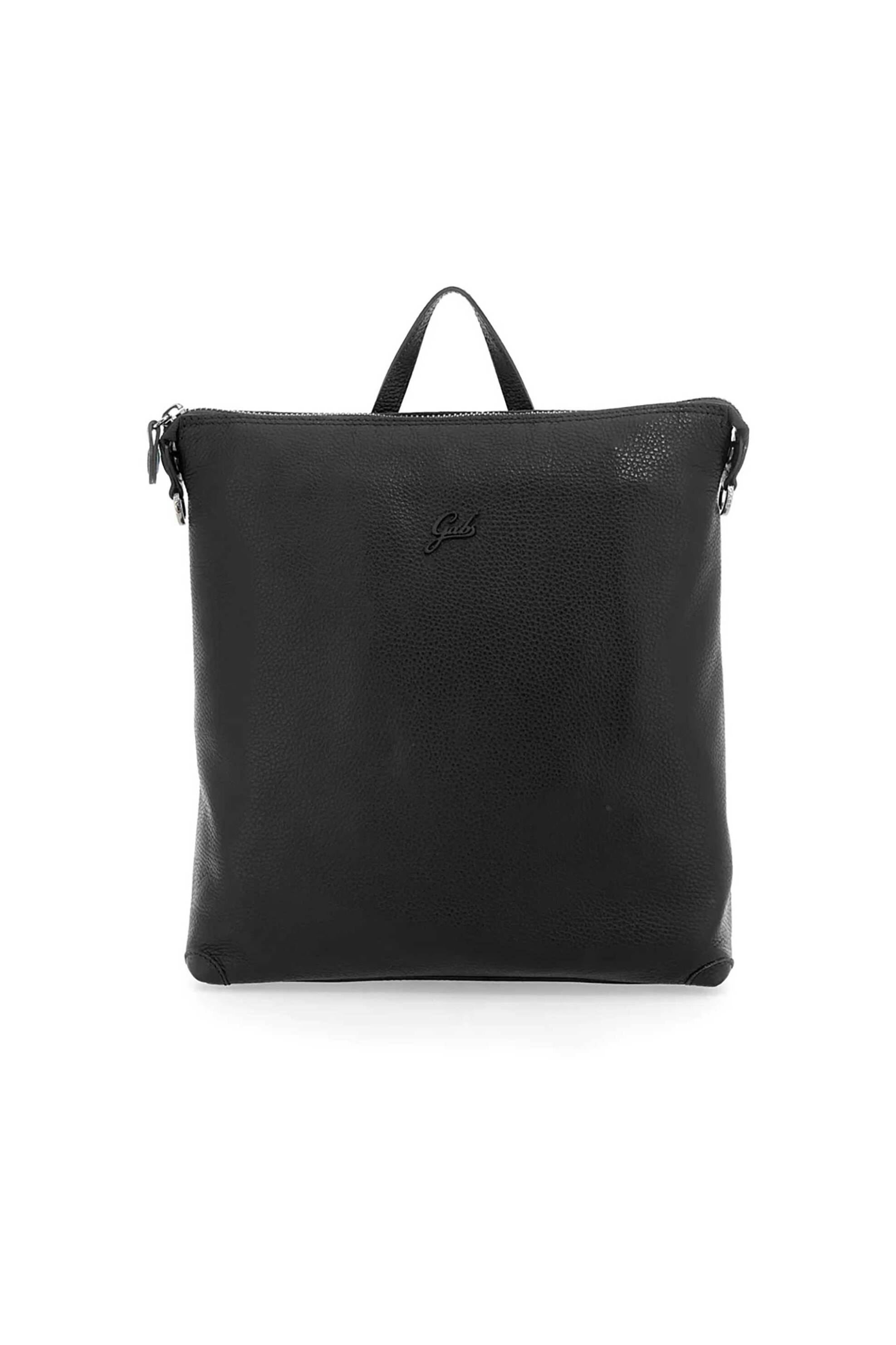 Gabs γυναικείο δερμάτινο backpack μονόχρωμο με μεταλλικό λογότυπο "Lolita M" - G007070T2X2428 Μαύρο