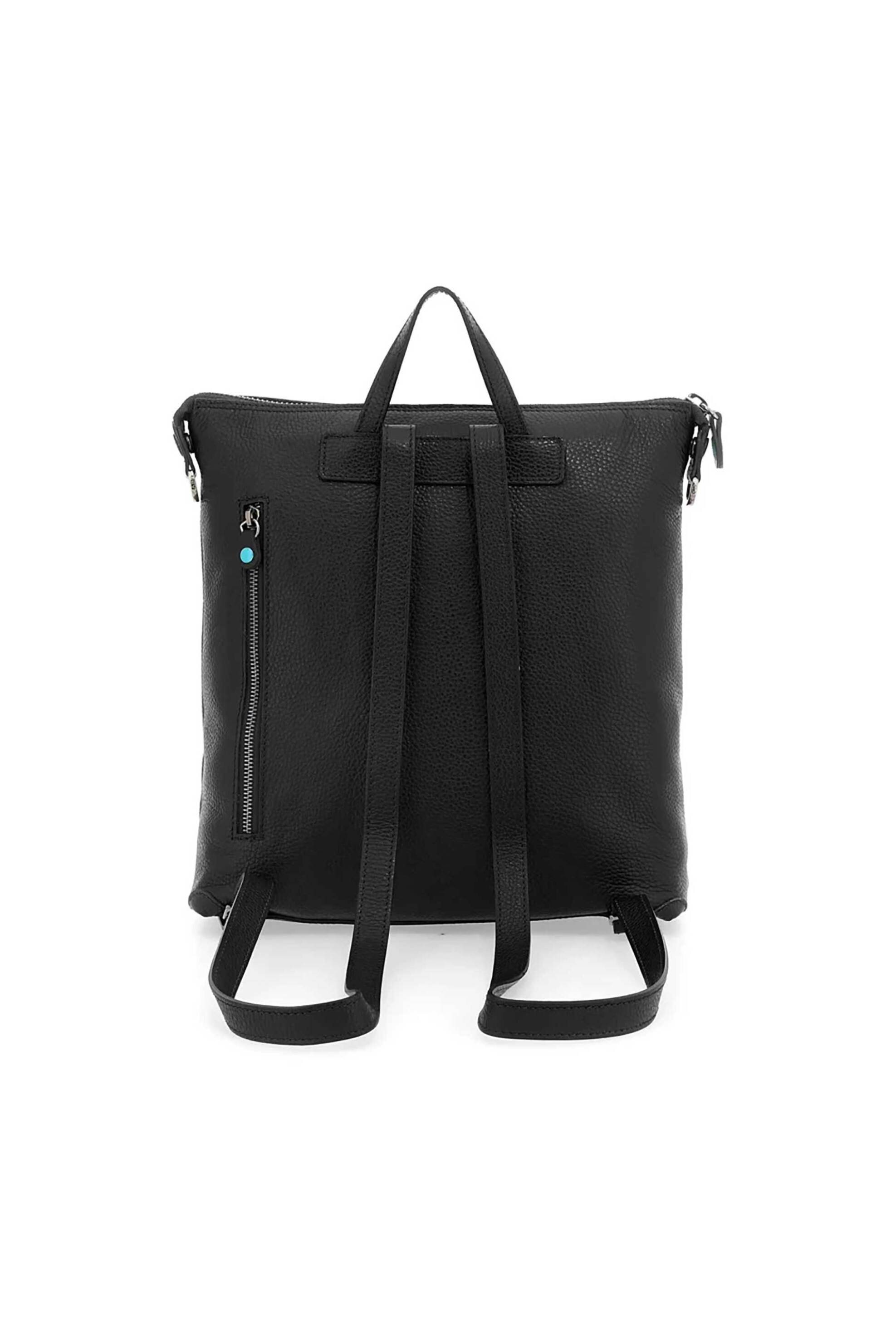 Gabs γυναικείο δερμάτινο backpack μονόχρωμο με μεταλλικό λογότυπο "Lolita M" - G007070T2X2428 Μαύρο φωτογραφία