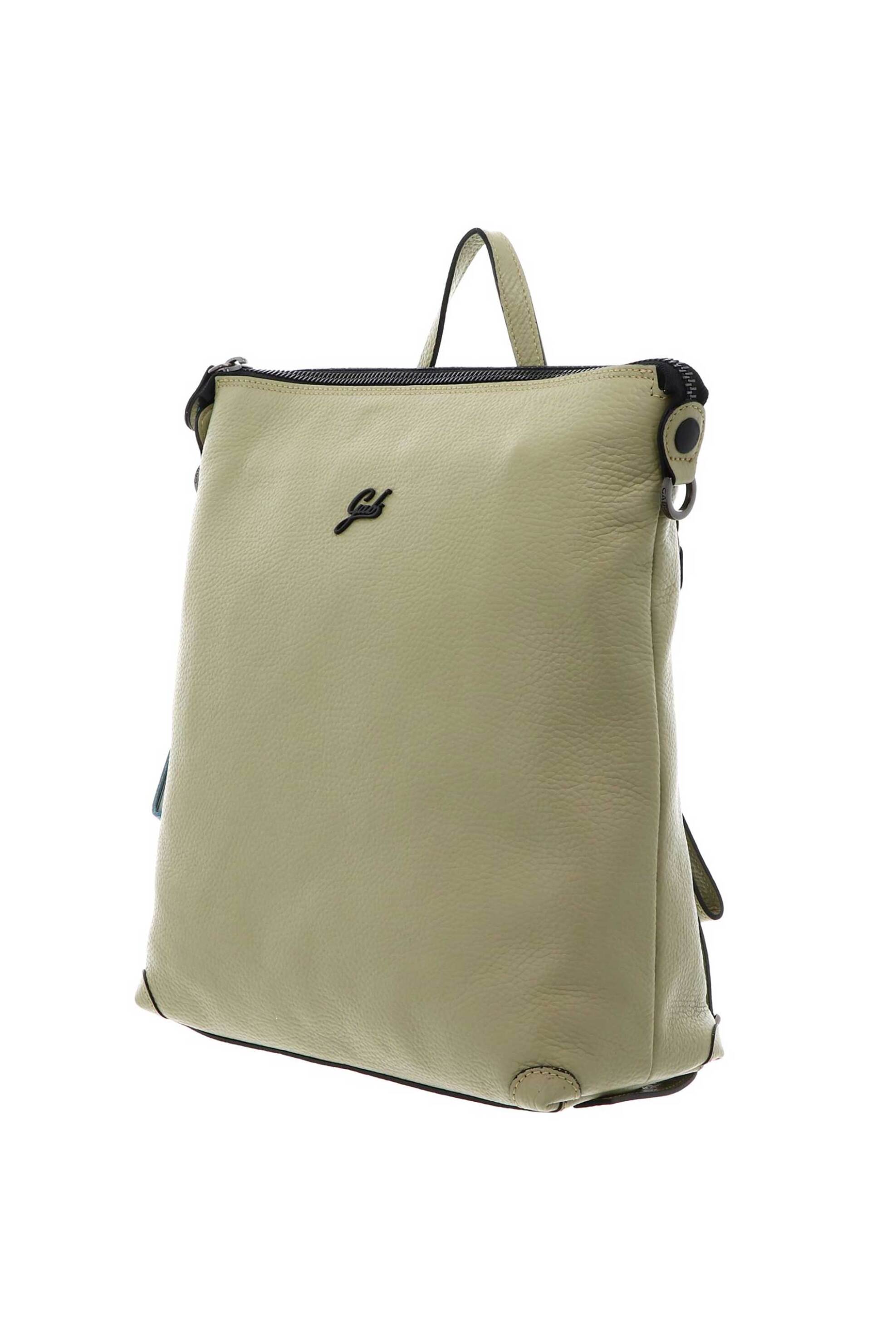 GABS Gabs γυναικείο δερμάτινο backpack μονόχρωμο με μεταλλικό λογότυπο "Lolita M" - G007070T2X2428 Taupe - 2
