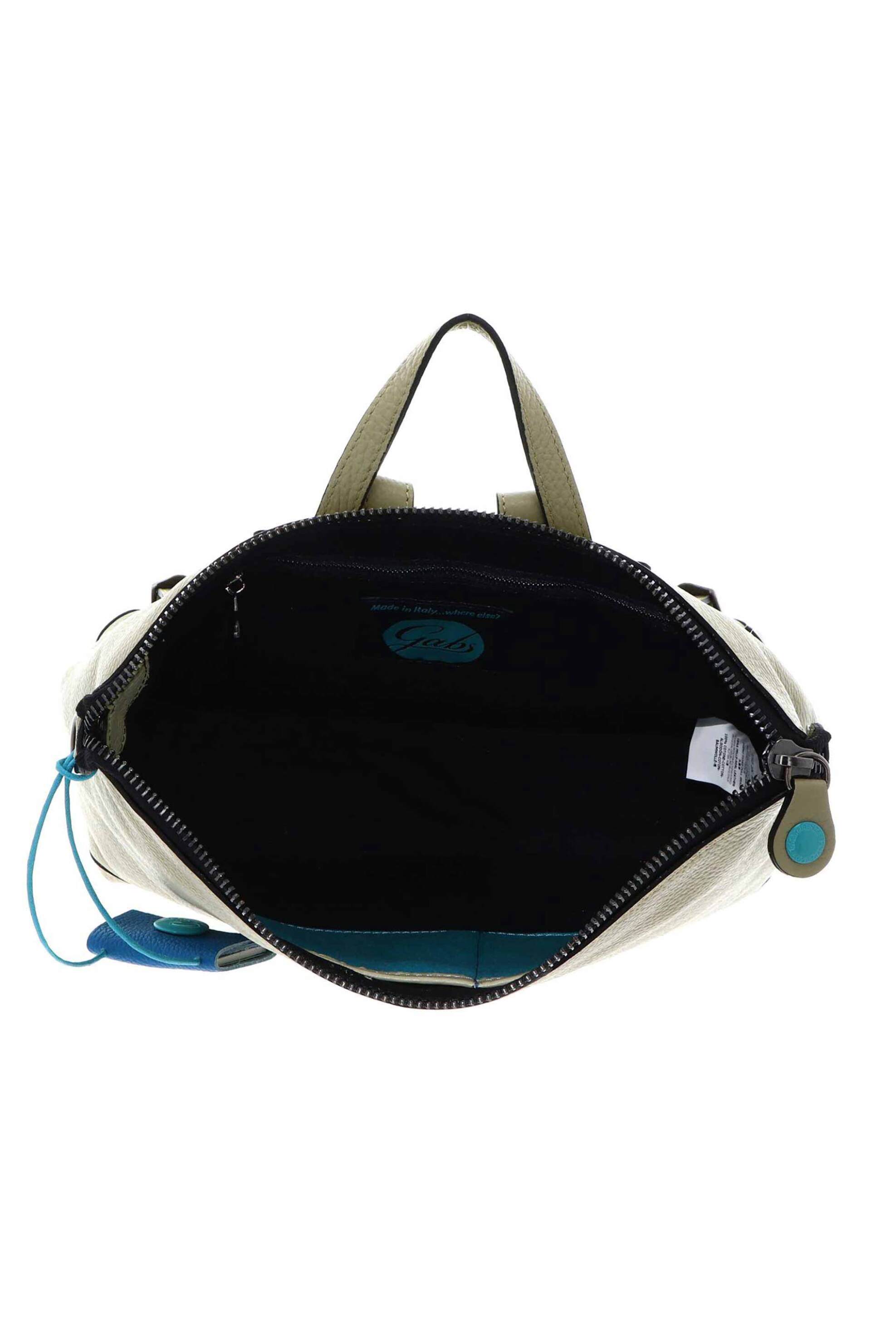 GABS Gabs γυναικείο δερμάτινο backpack μονόχρωμο με μεταλλικό λογότυπο "Lolita M" - G007070T2X2428 Taupe - 4