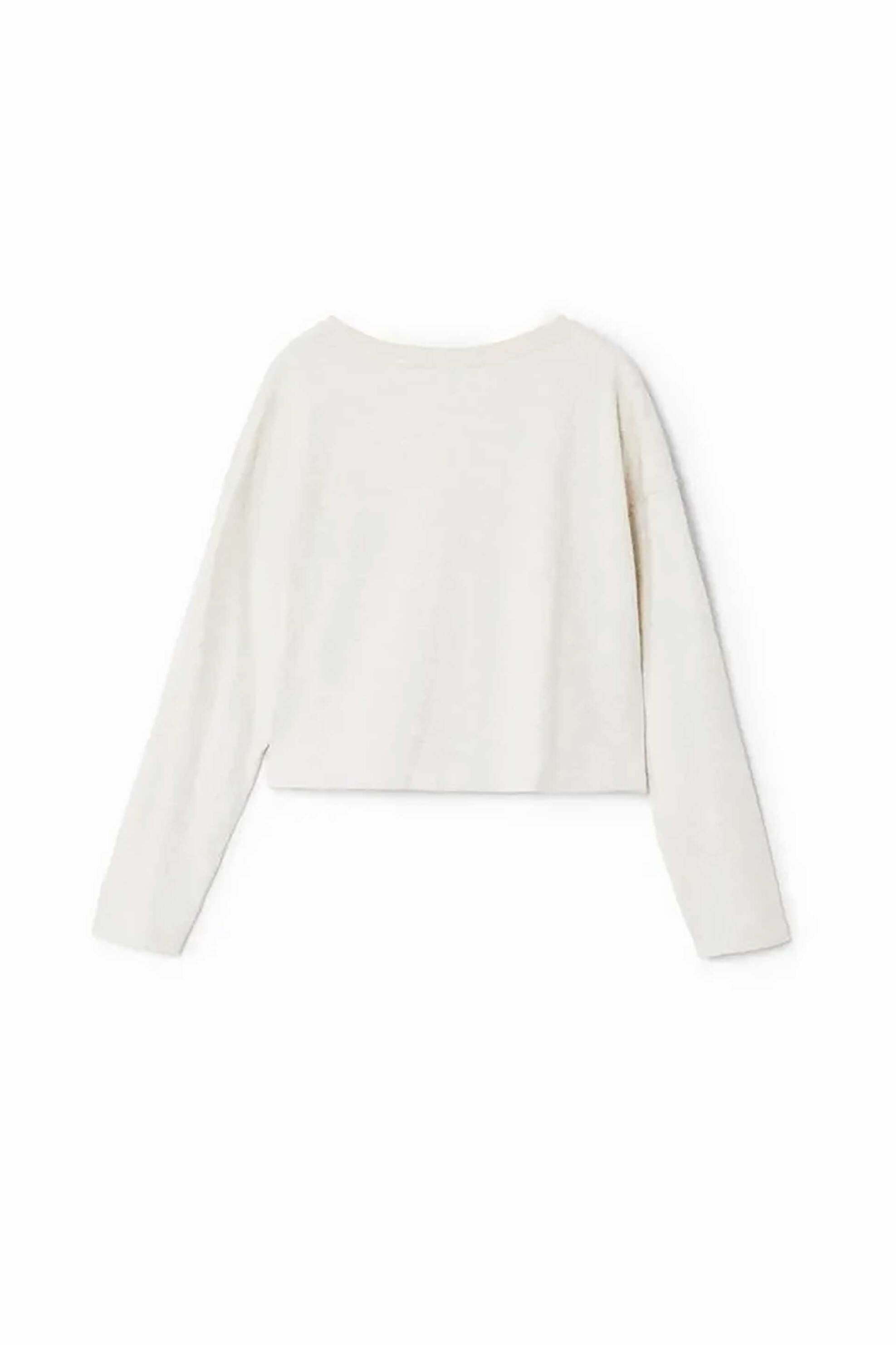 Desigual παιδική μακρυμάνικη μπλούζα με πουά σχέδιο - 24WGTK01 Εκρού φωτογραφία