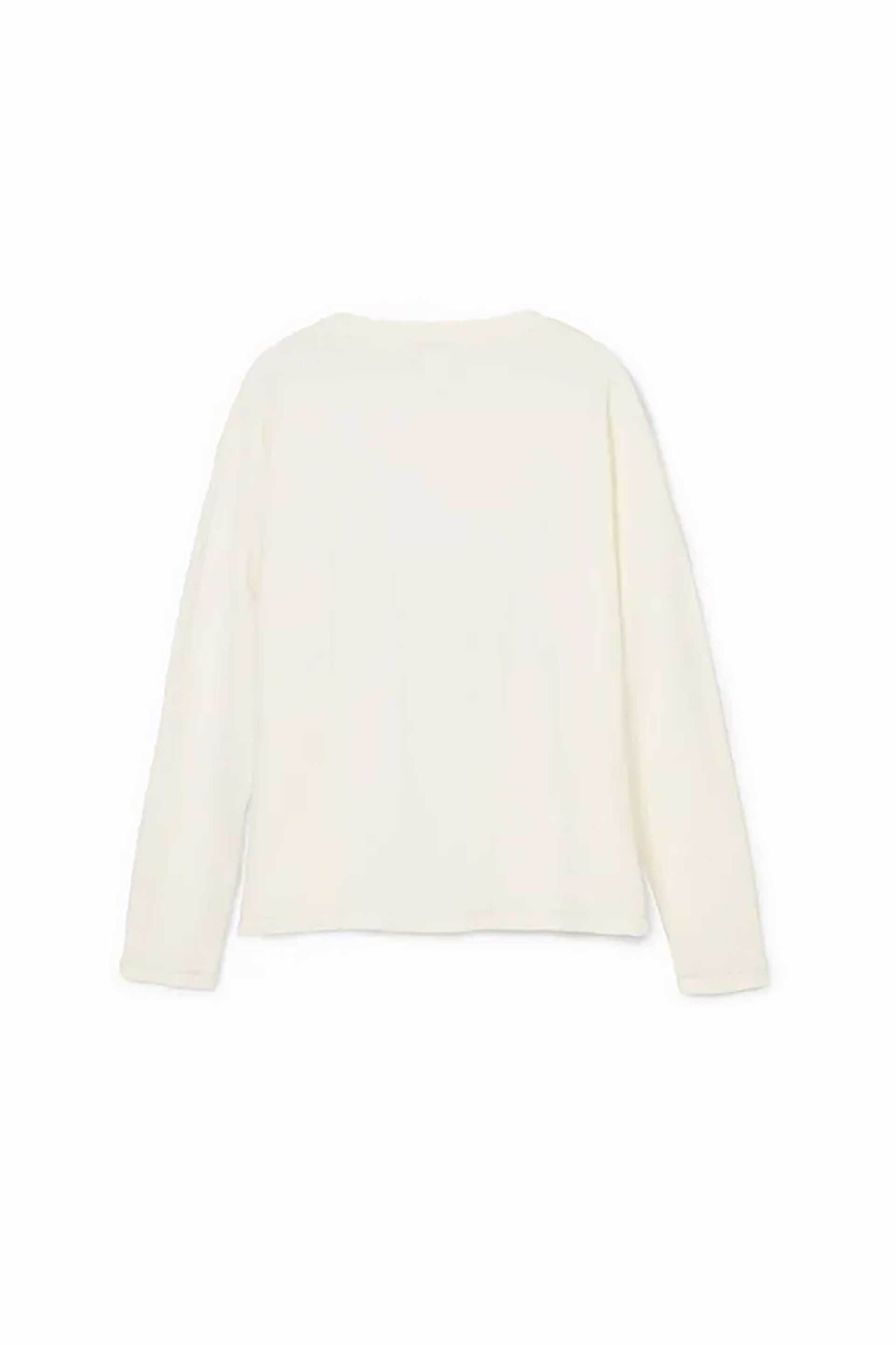 Desigual παιδική μακρυμάνικη μπλούζα με butterfly print - 24WGTK11 Λευκό φωτογραφία