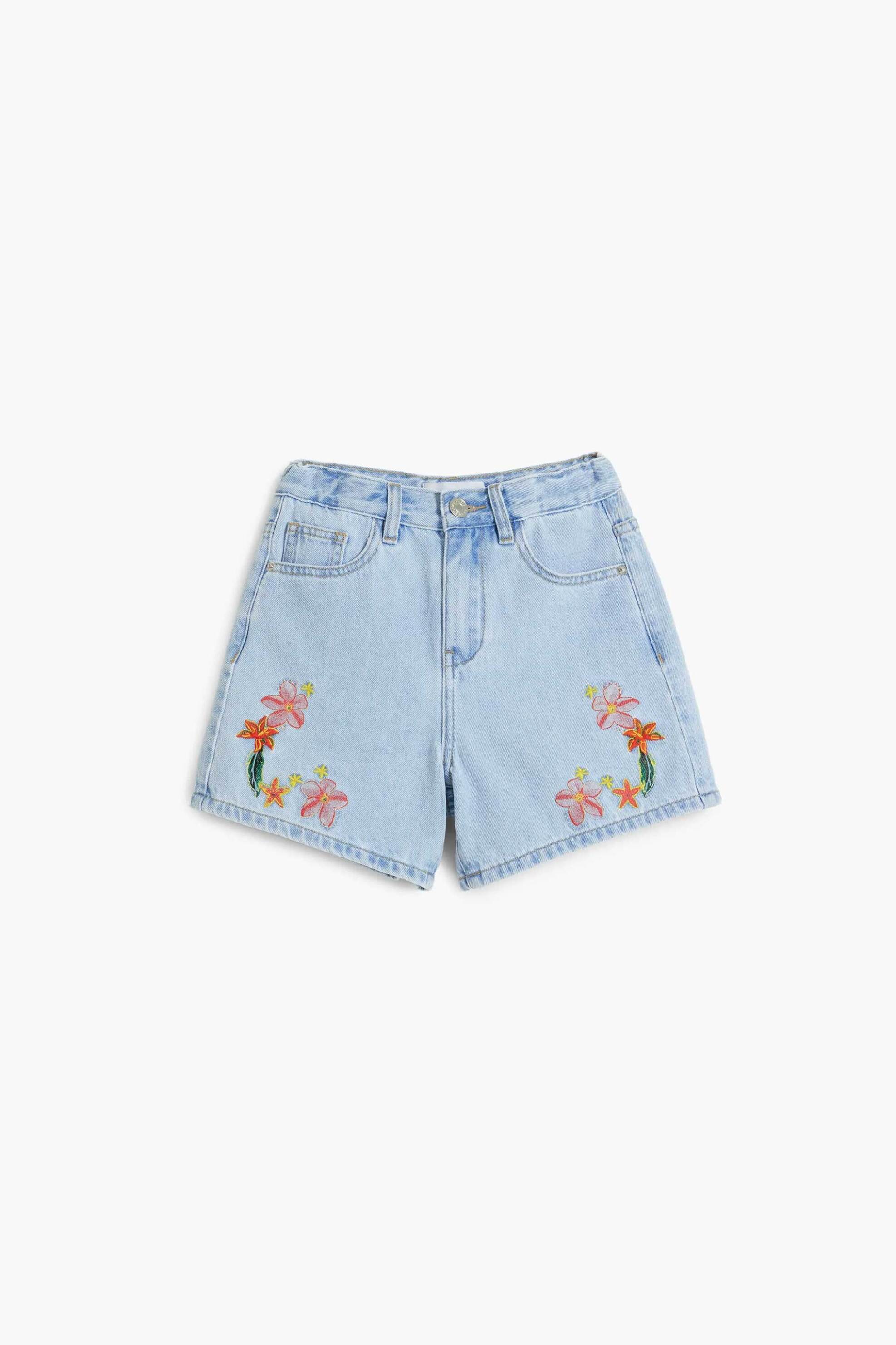Desigual Παιδικό Denim Σορτς με Κεντήματα - 25Sgdd01 Blue