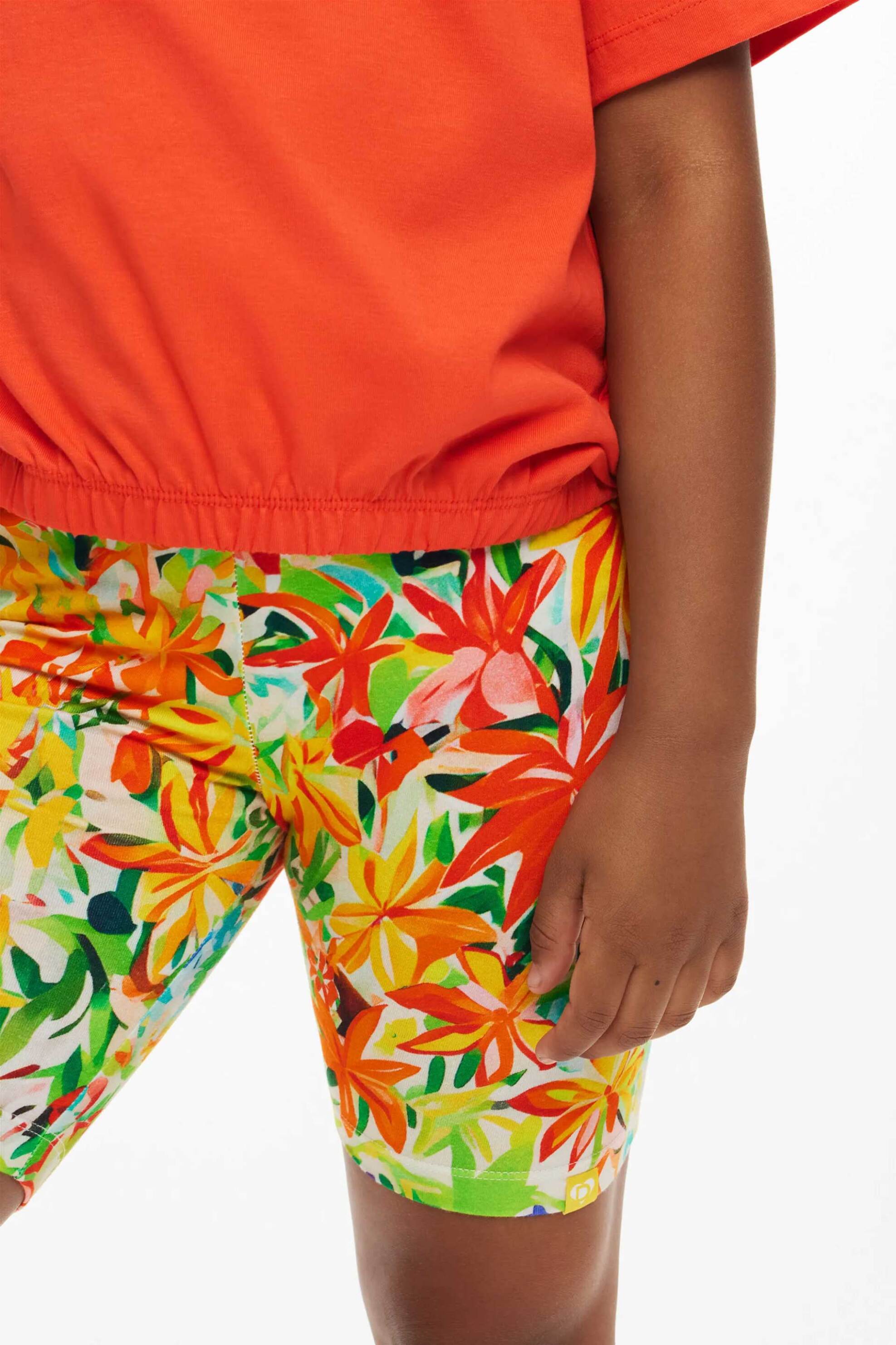 Desigual παιδικό κολάν με floral print - 25SGKK03 Πολύχρωμο φωτογραφία