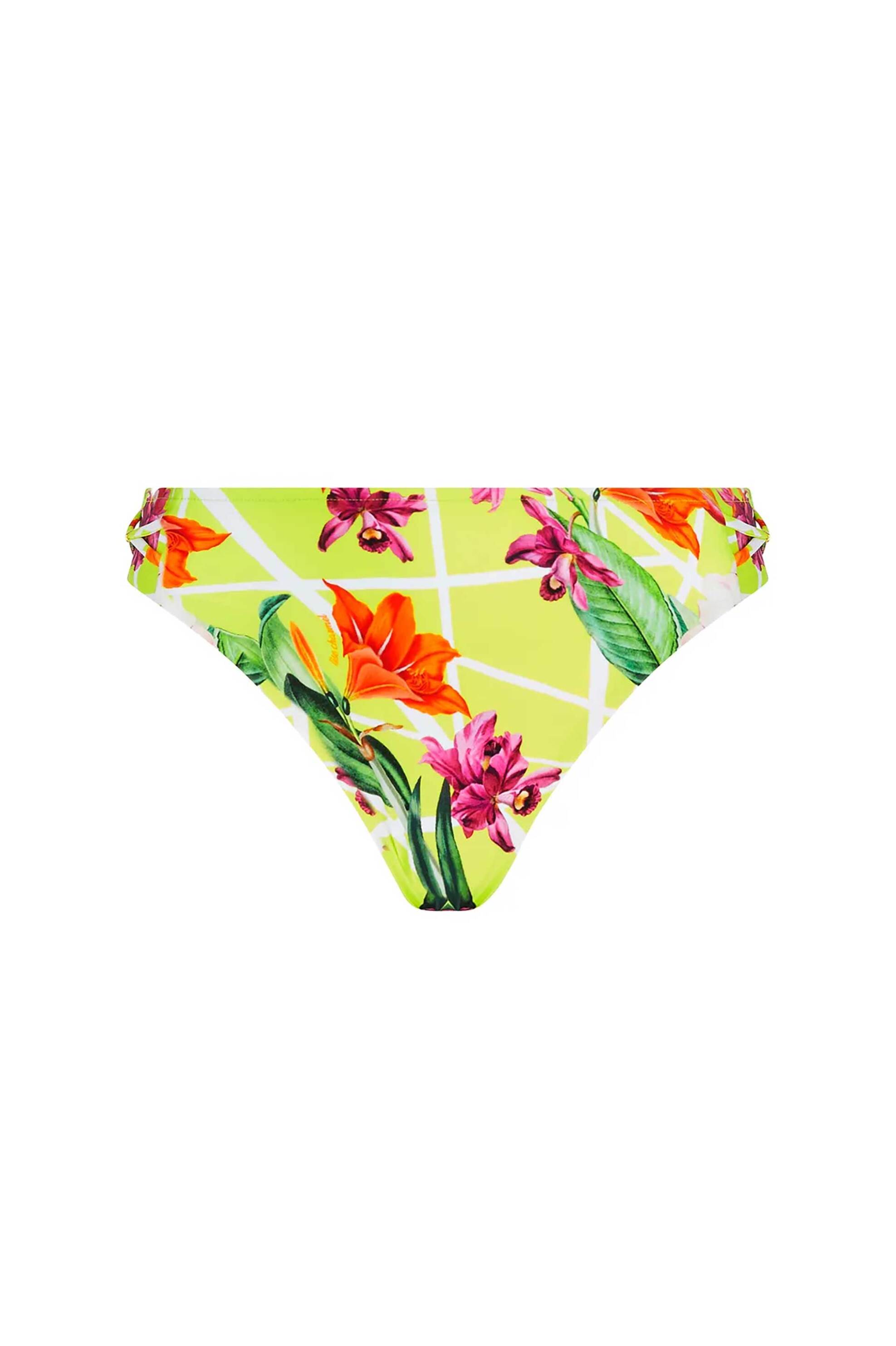 Lise Charmel γυναικείο μαγιό μπικίνι σλιπ με floral print - ABB0393 Πράσινο Lime
